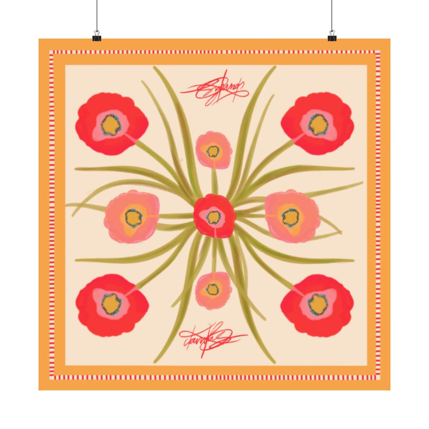 Poppy Fleur Scarf Photo Print
