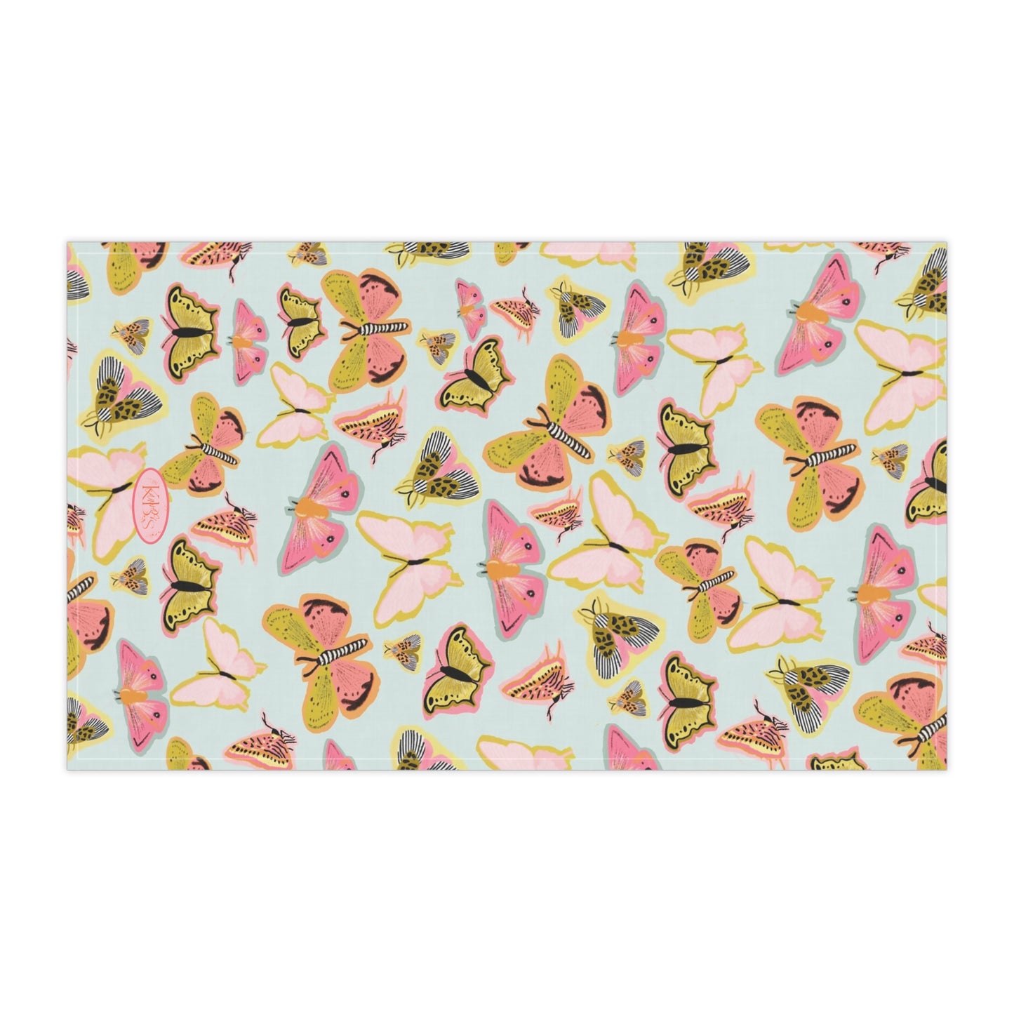 Butterfly Muse Tea Towel - Blue