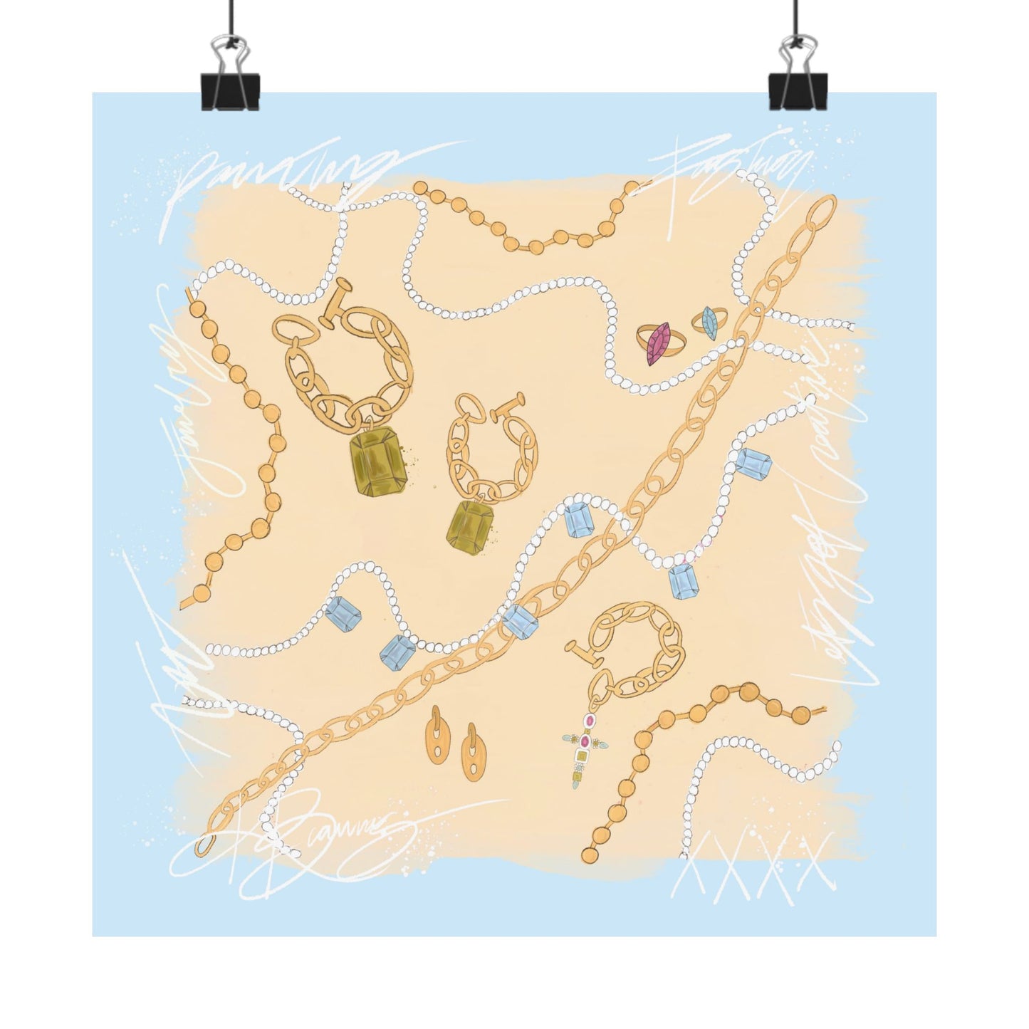 Le Jewel Scarf Photo Print