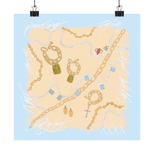 Le Jewel Scarf Photo Print