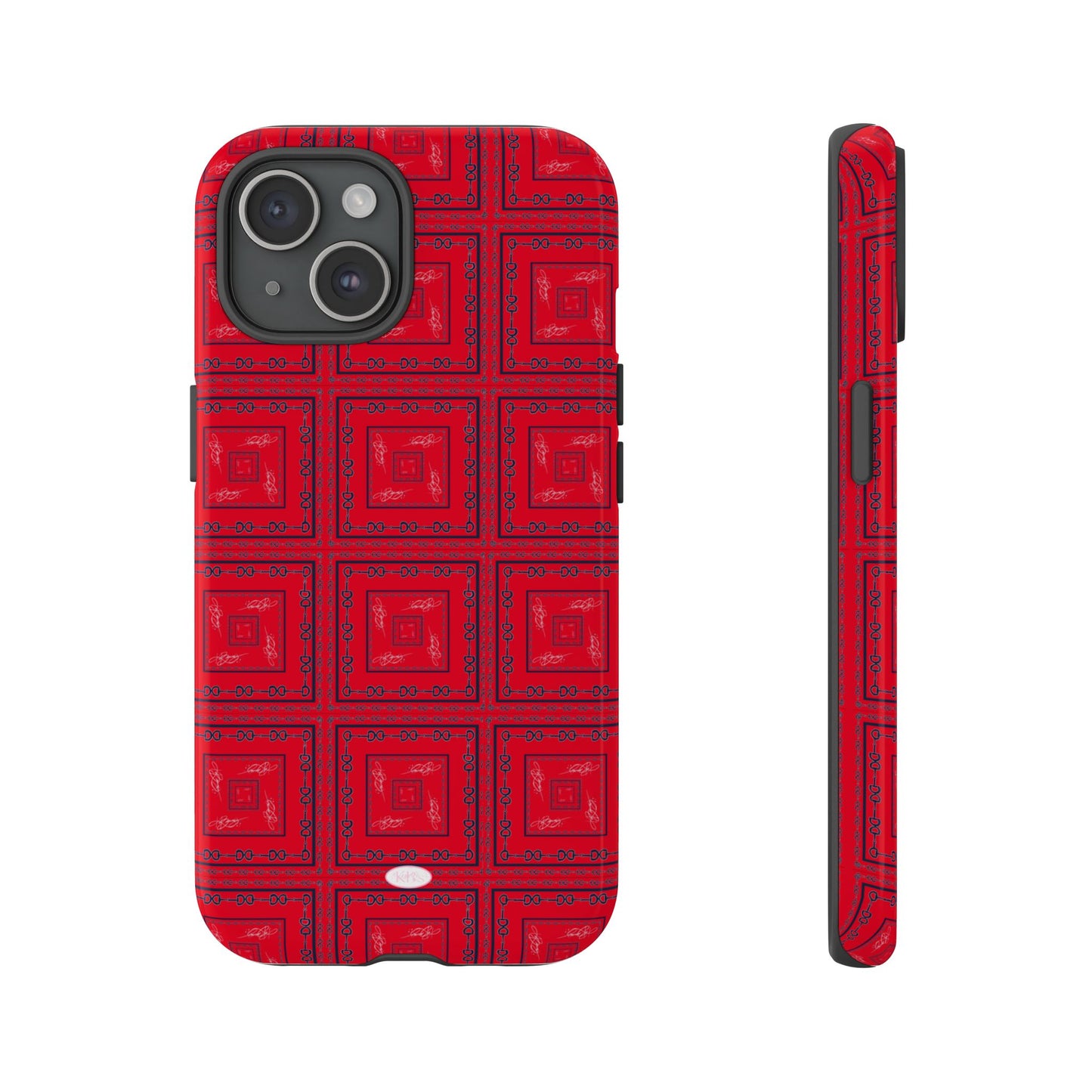 Red & Blue Horsebit Tough Case