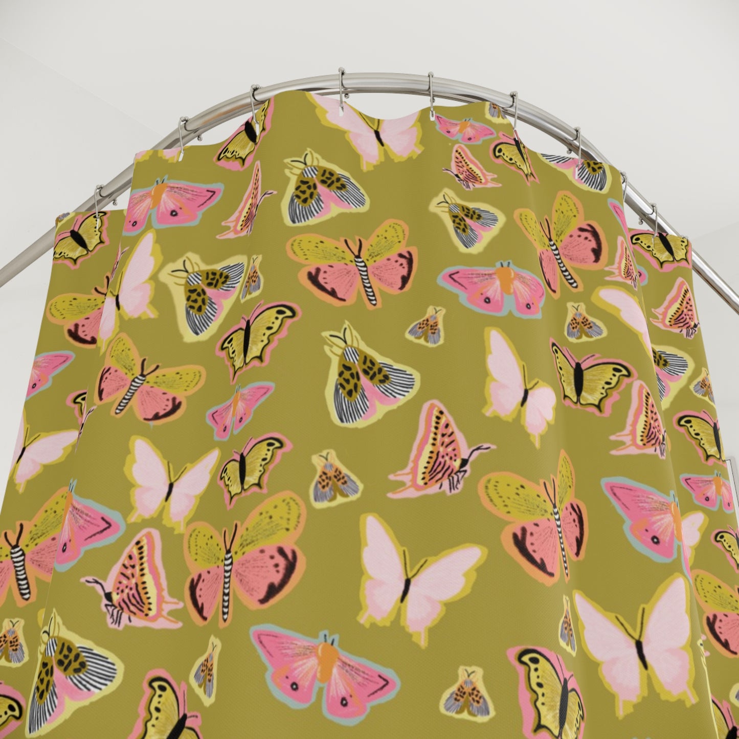 Butterfly Muse Shower Curtain - Green