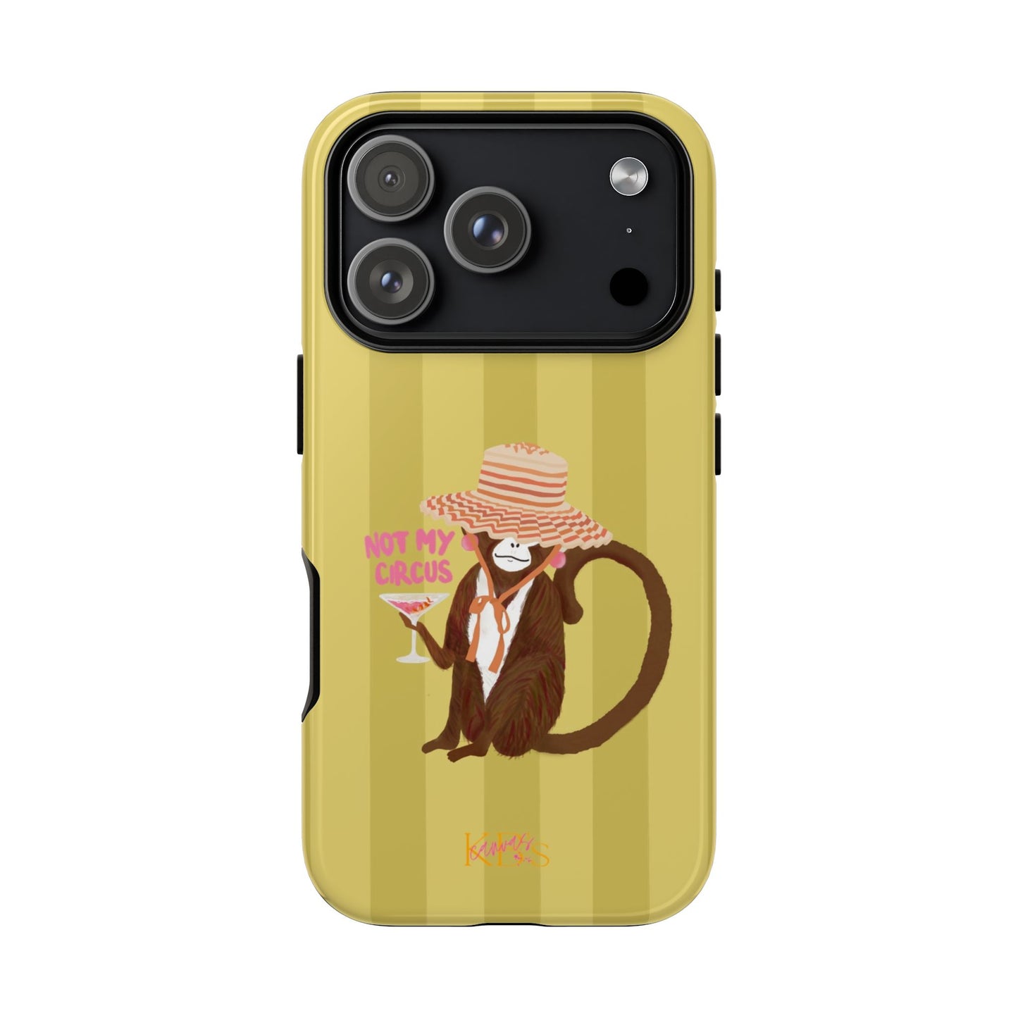 Not My Circus Tough Case - Green Stripe