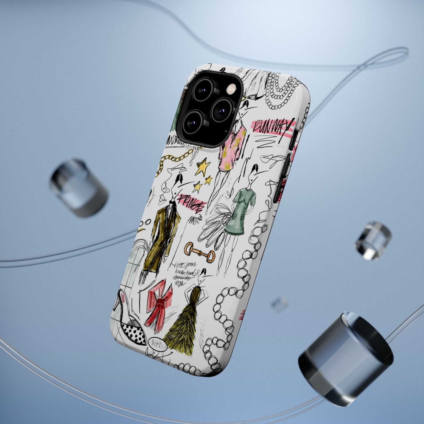 Fashion Sketch Mag Safe Case for iPhone - Multi