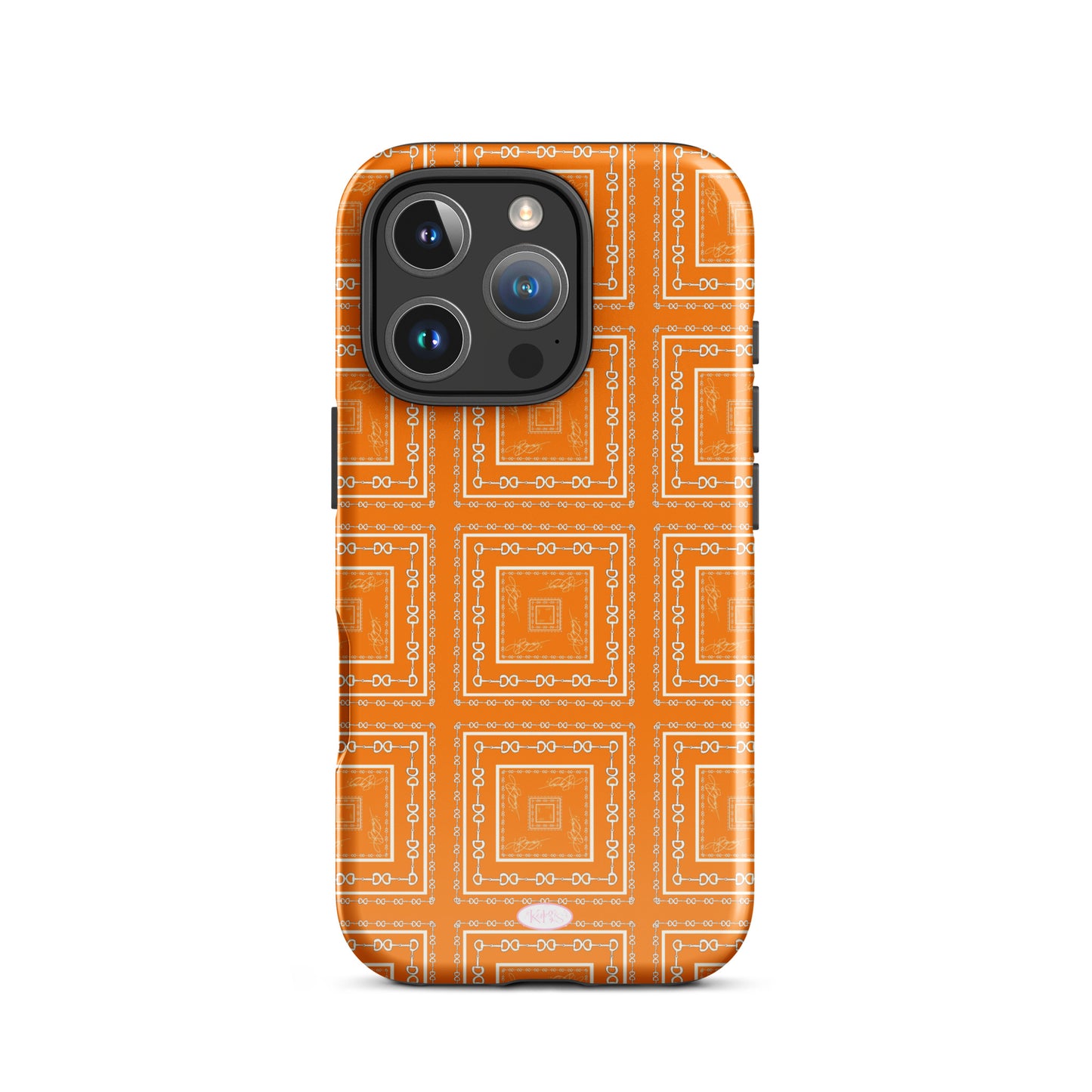 Orange & White Tough Case
