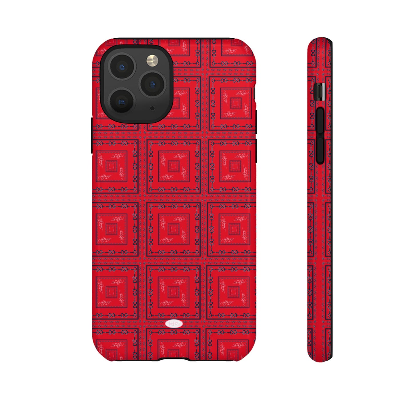 Red & Blue Horsebit Tough Case