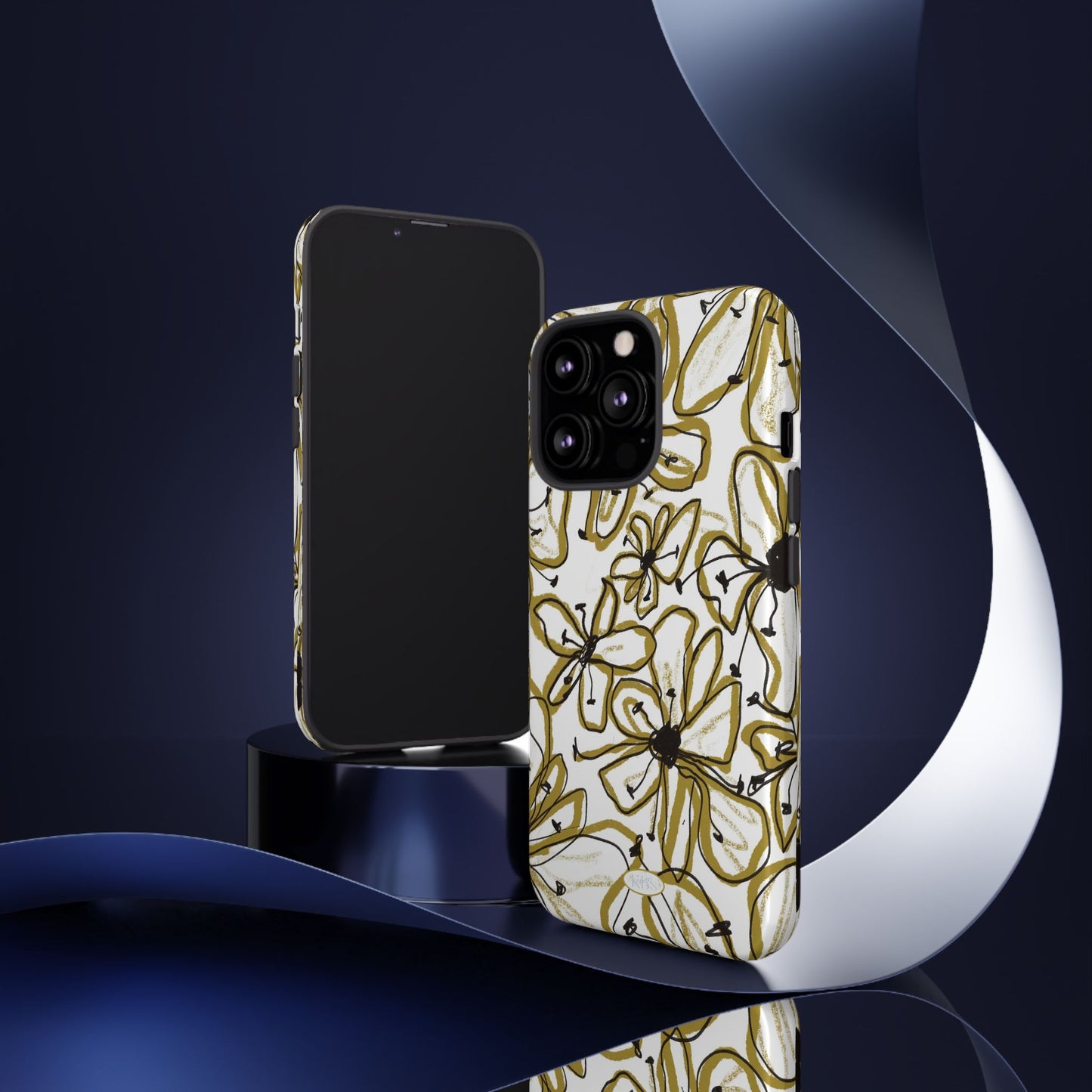 Floral Sketch Tough Case for iPhone