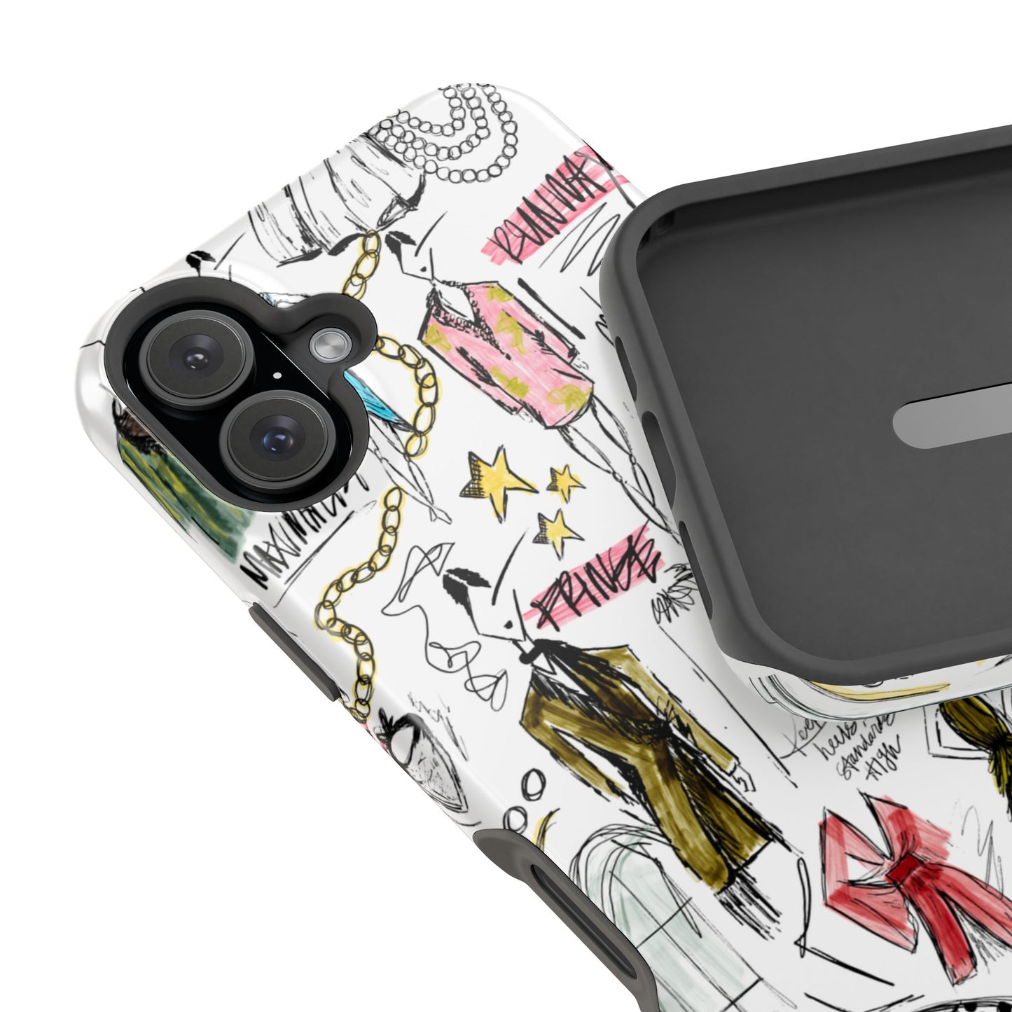 Fashion Sketch Mag Safe Case for iPhone - Multi