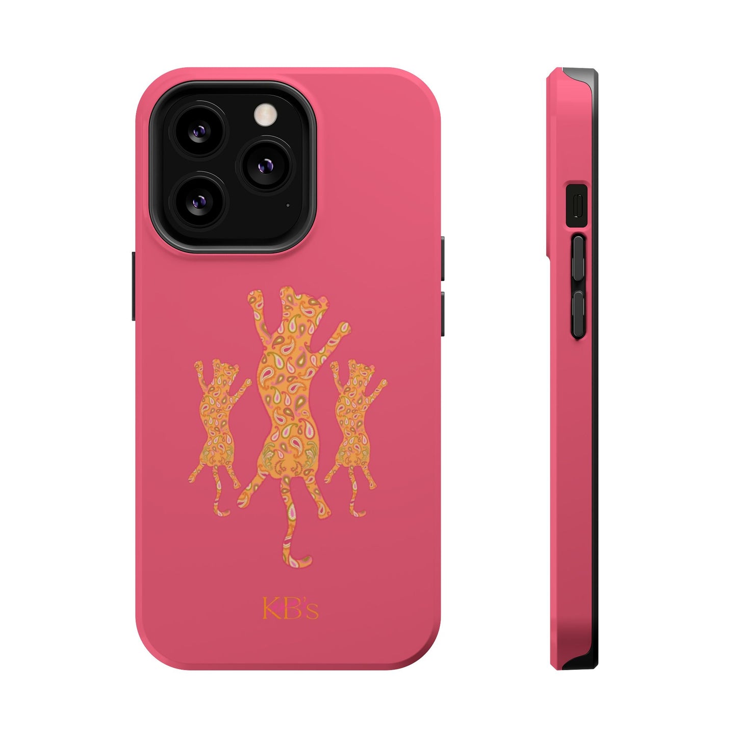 Paisley Leopard Mag Safe Case - Pink