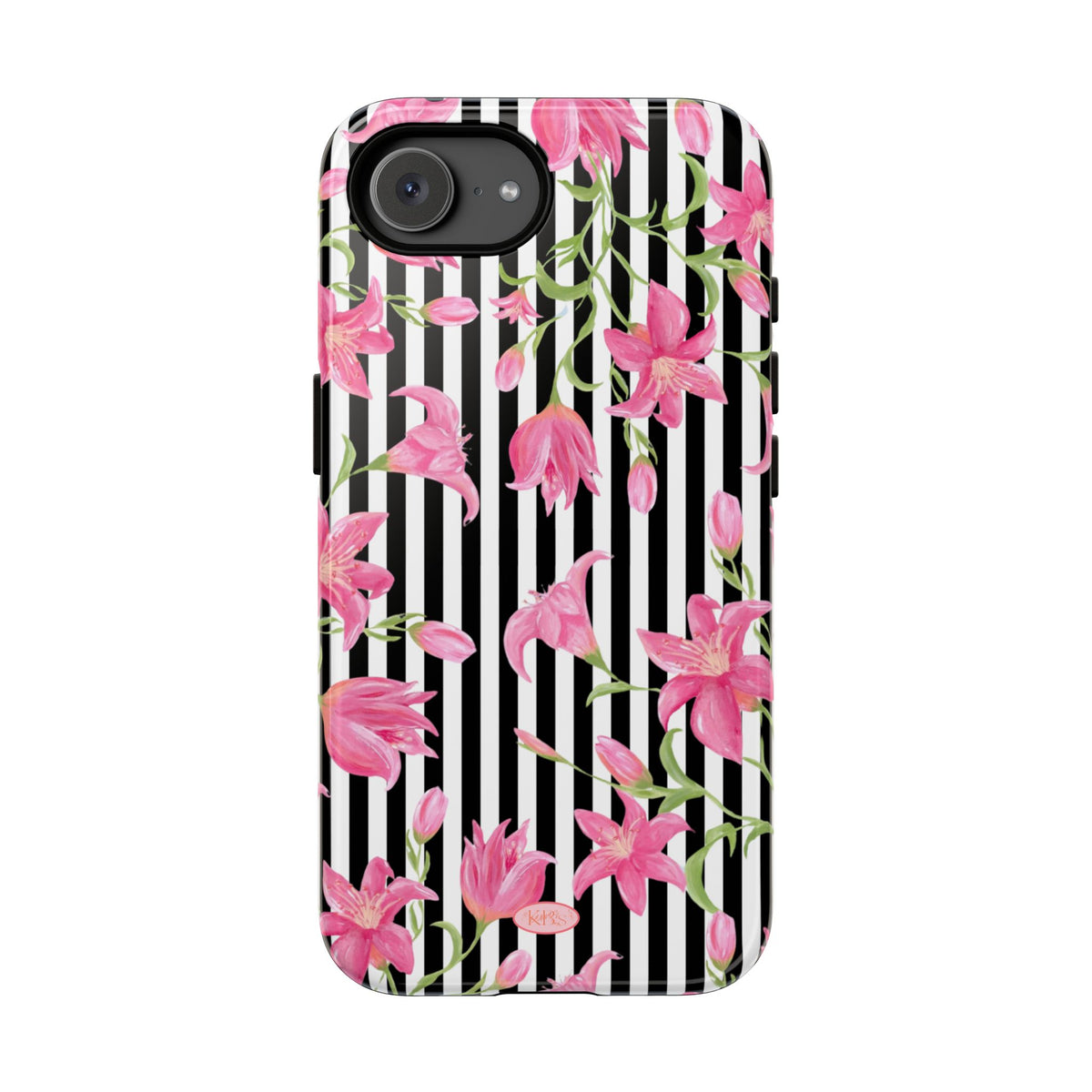 Azalea Stripe Tough Case for iPhone - Black