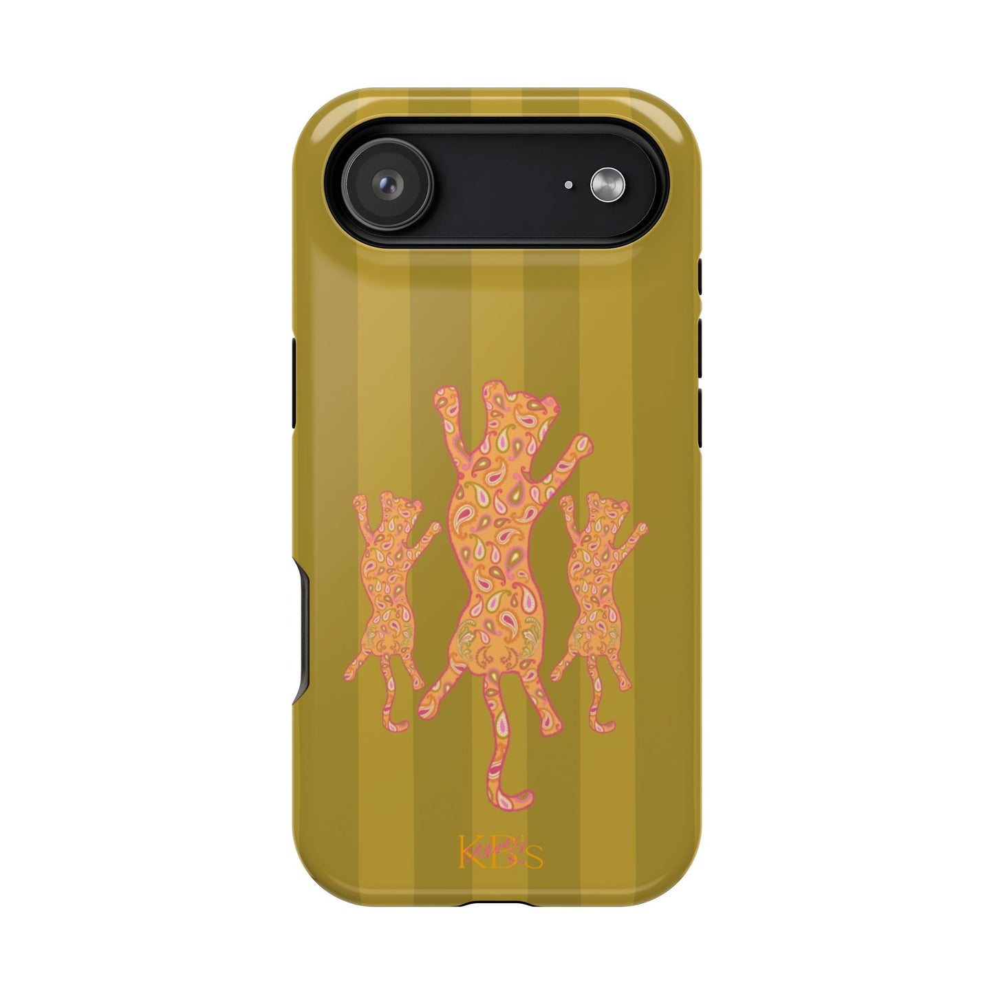 Paisley Leopard Mag Safe Case - Striped