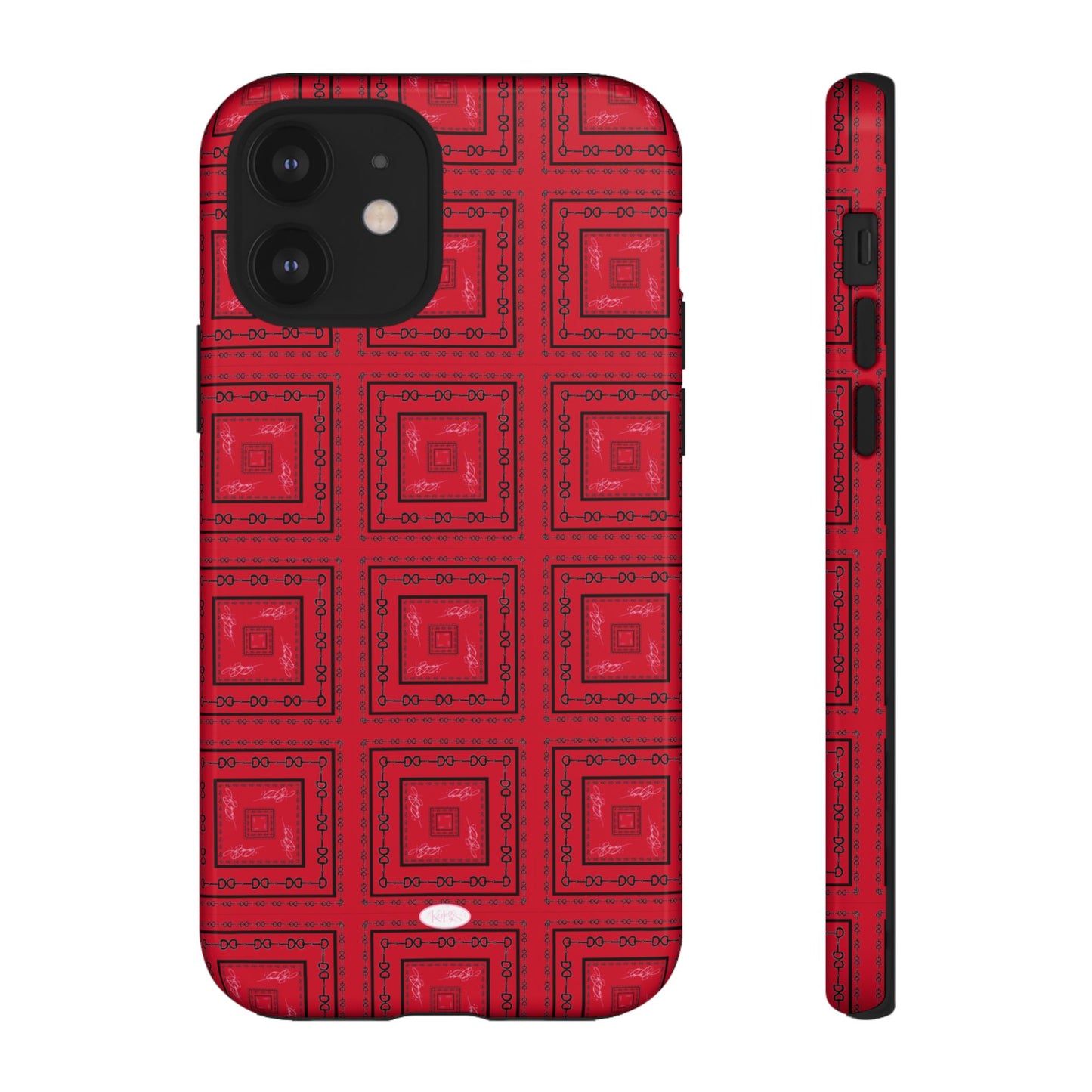 Red & Black Horsebit Tough Case