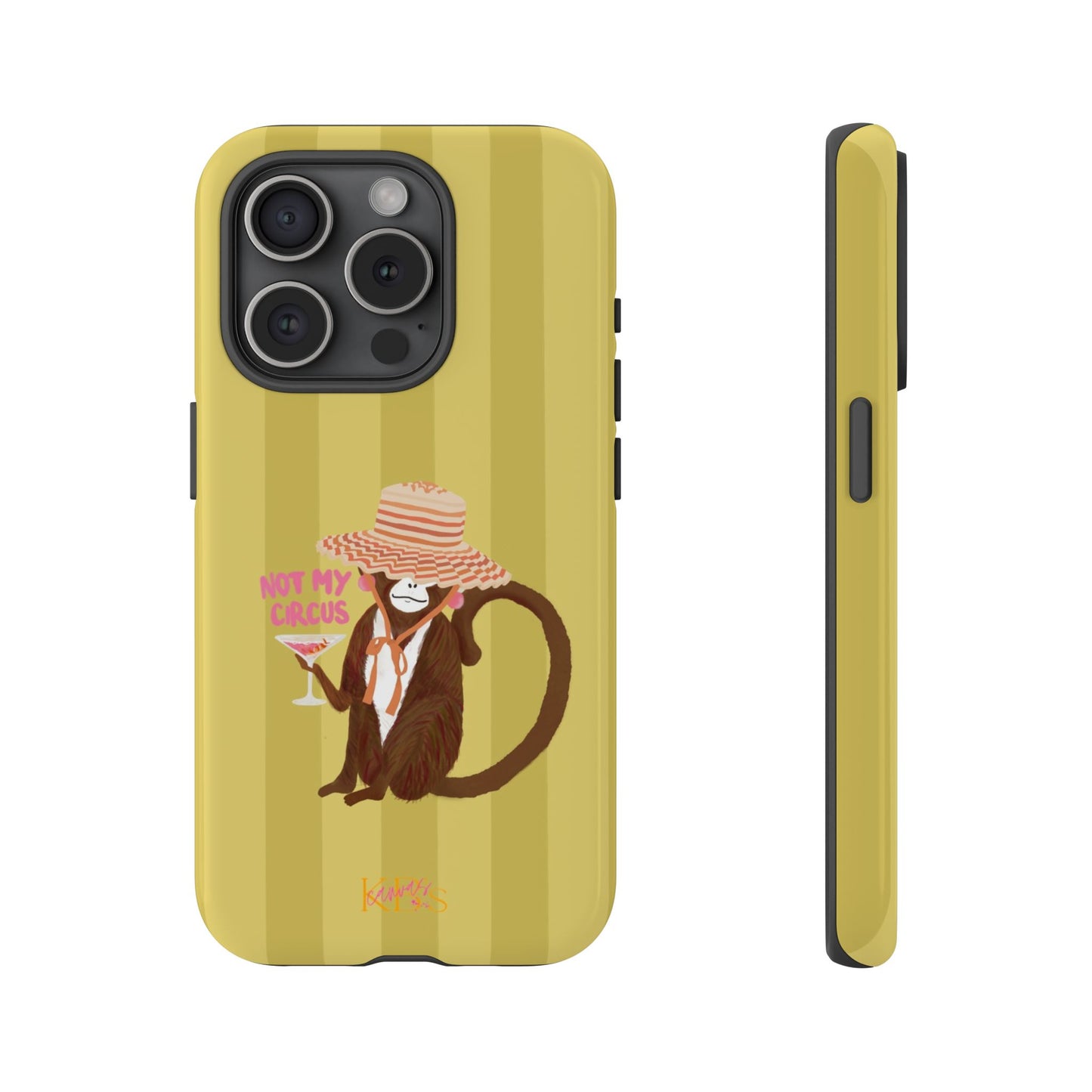 Not My Circus Tough Case - Green Stripe