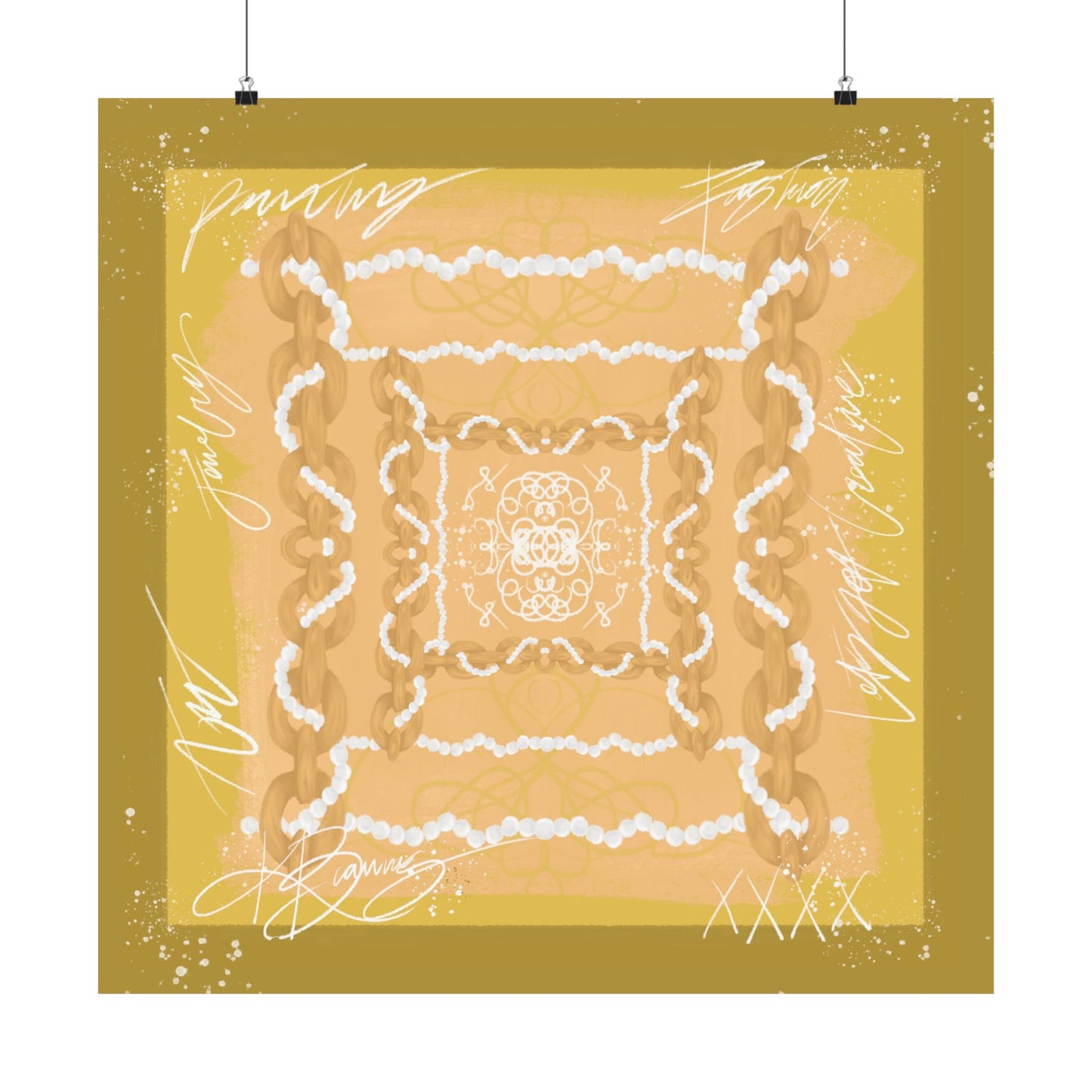 Maison Link Scarf Photo Print