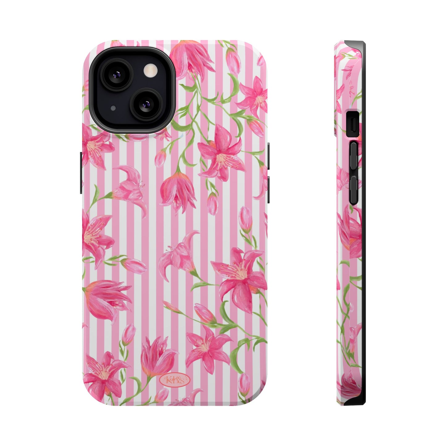 Azalea Stripe Mag Safe Case for iPhone - Pink