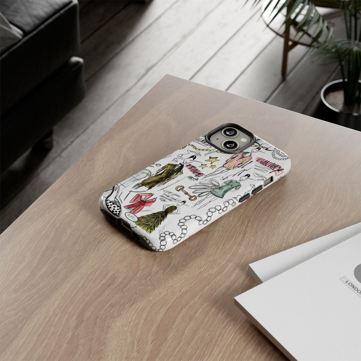 Fashion Sketch Tough Case for iPhone - Multi