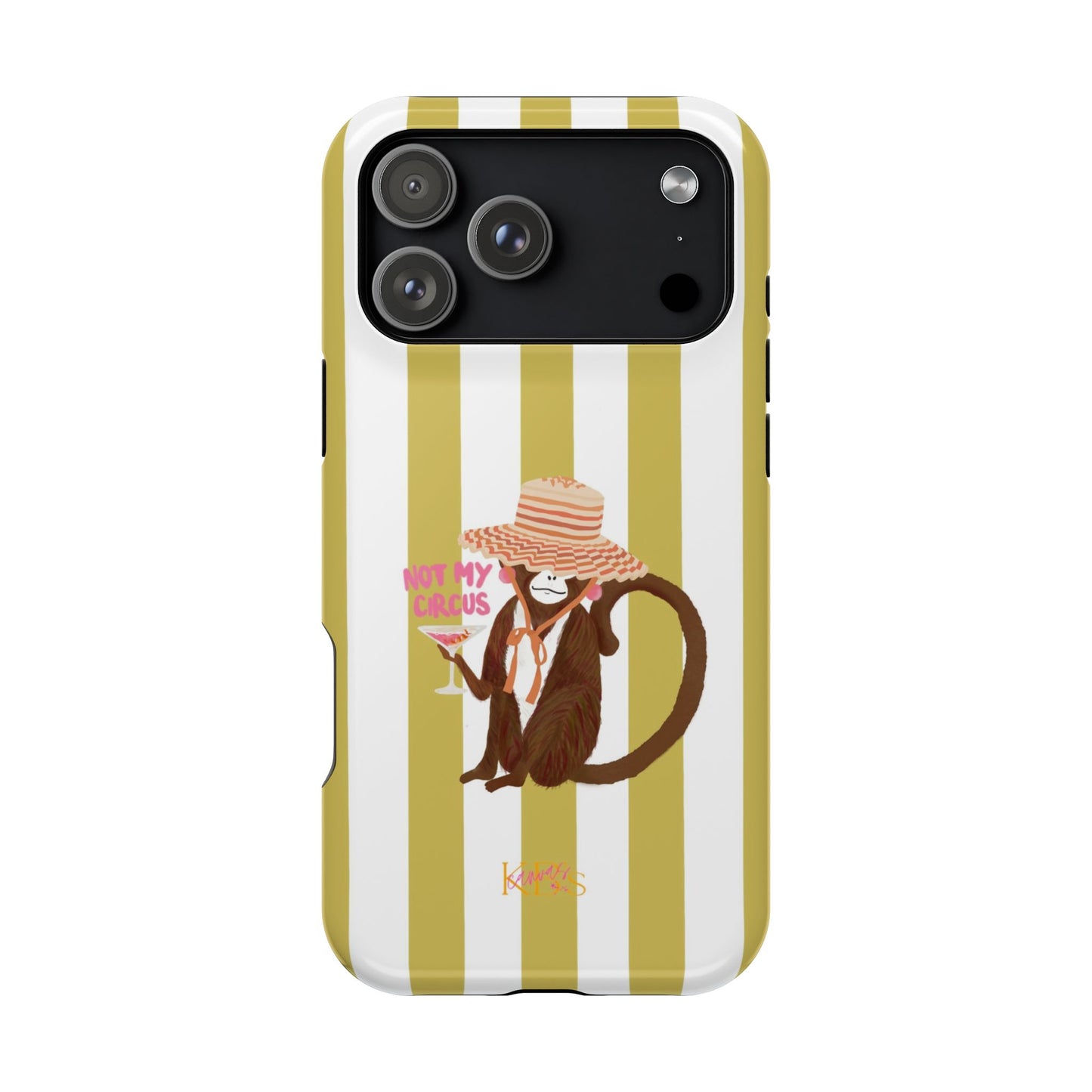 Not My Circus Mag Safe Case - Green Stripe