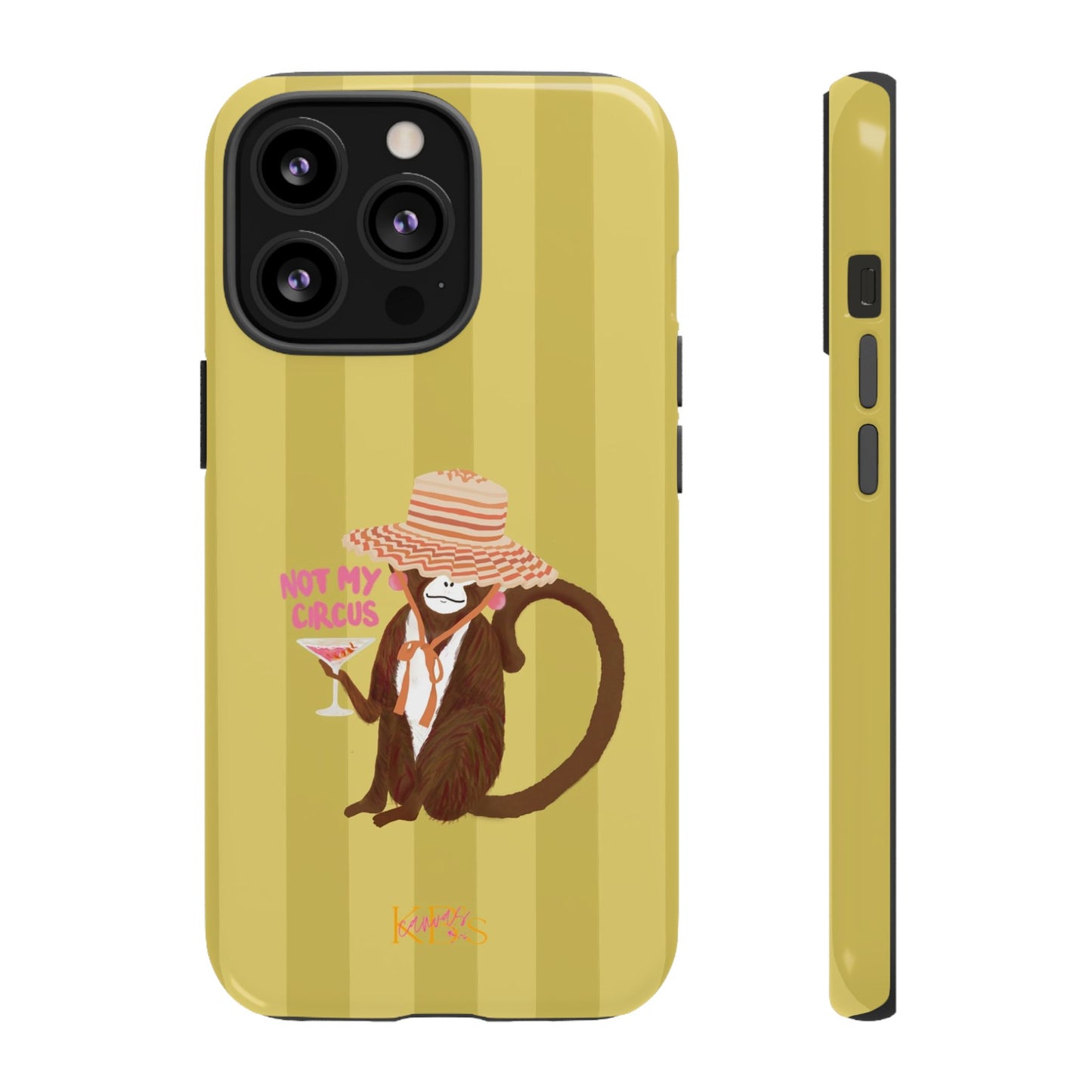 Not My Circus Tough Case - Green Stripe