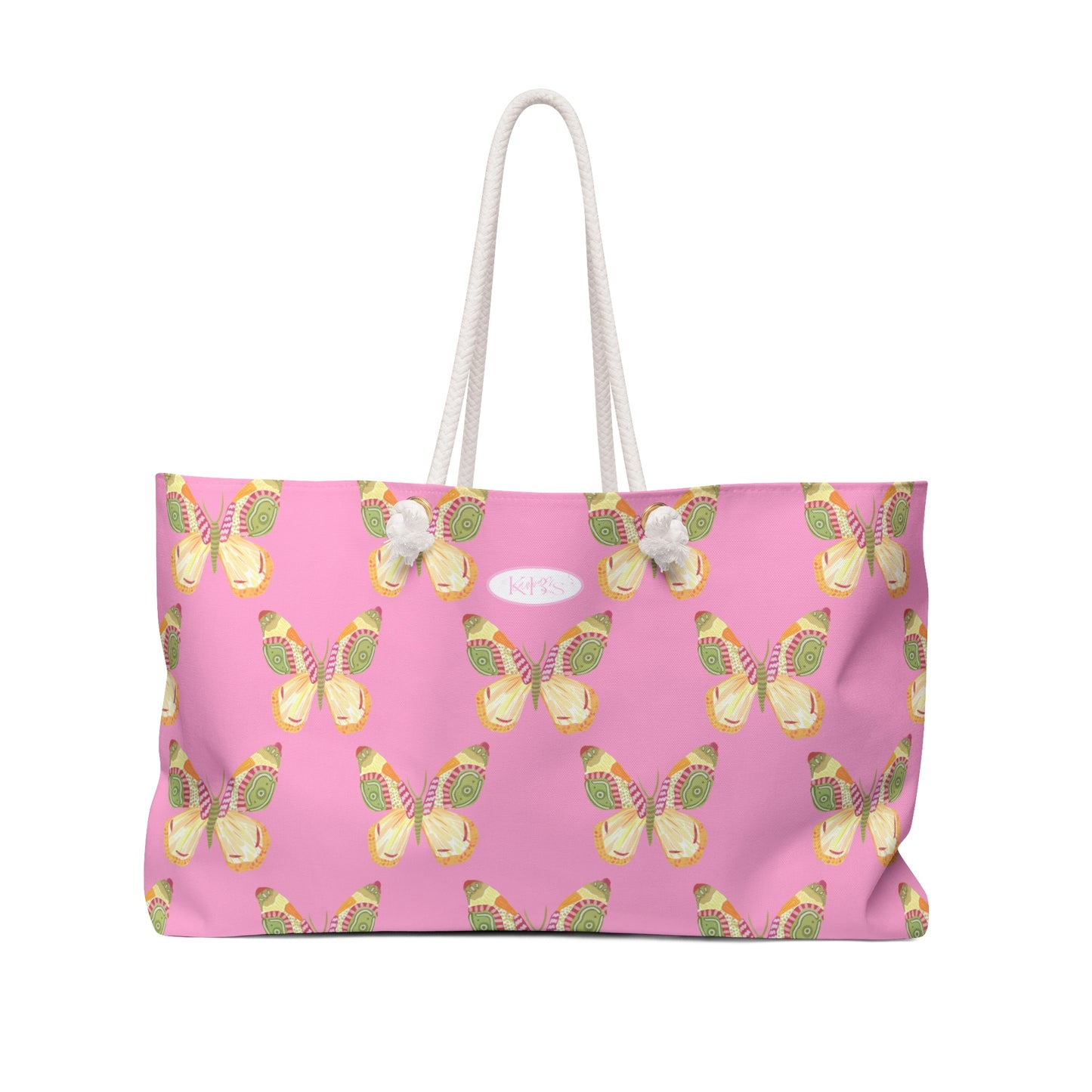 Flutter Pattern Weekender Bag - Pink
