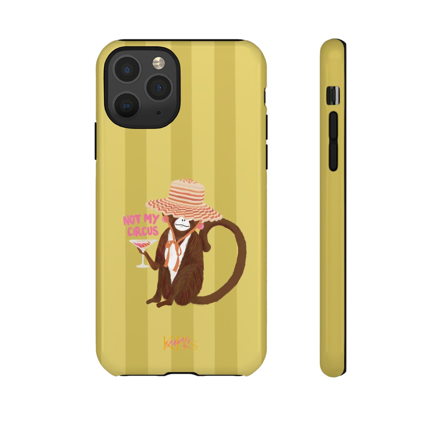 Not My Circus Tough Case - Green Stripe