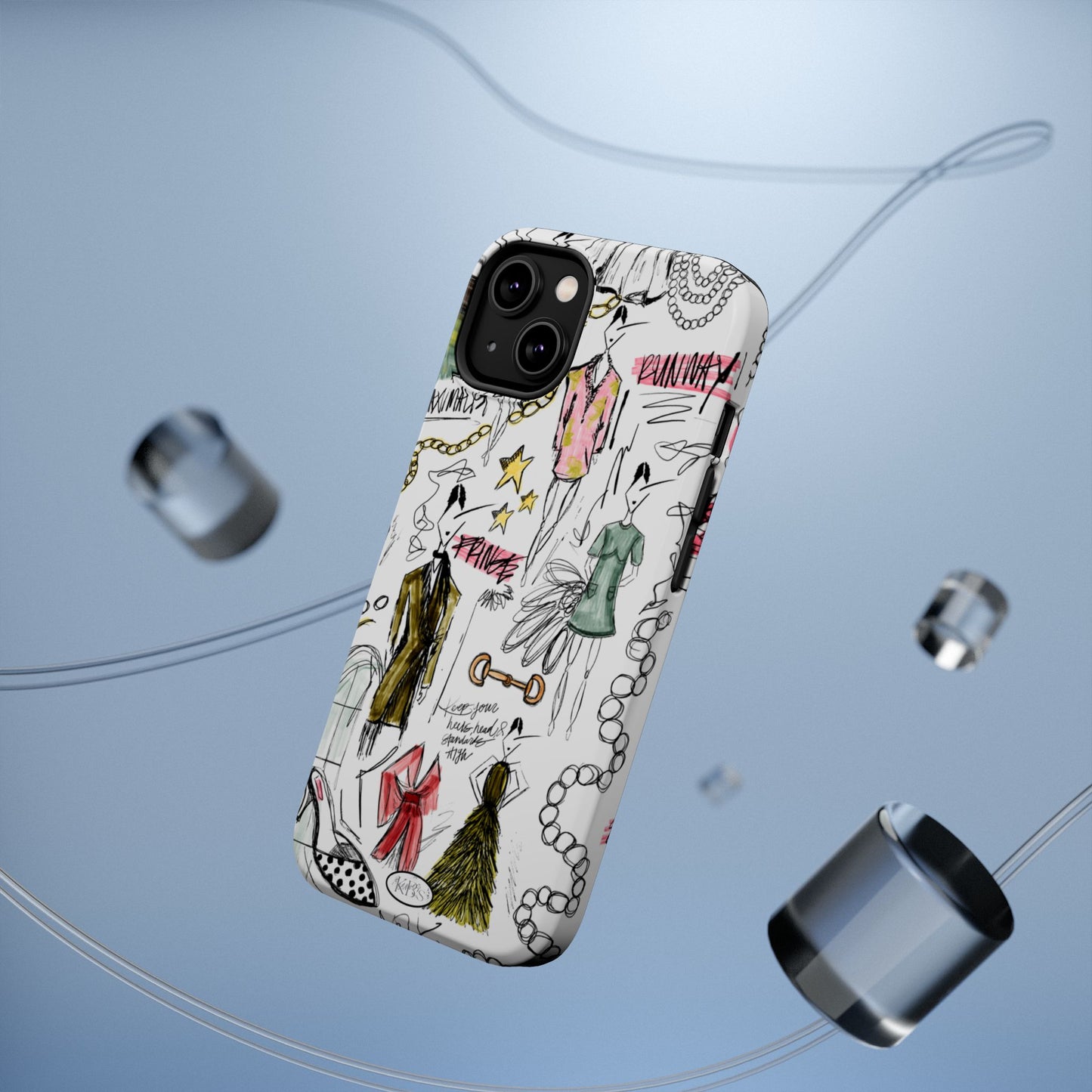 Fashion Sketch Mag Safe Case for iPhone - Multi