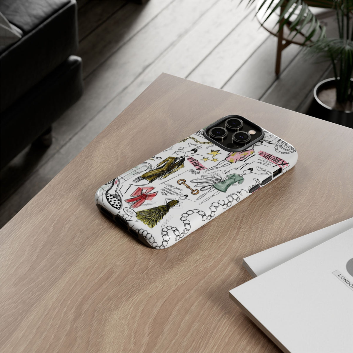 Fashion Sketch Tough Case for iPhone - Multi