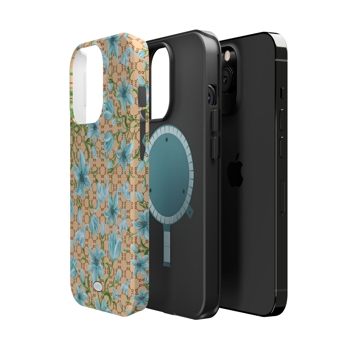 Horsebit Fleur Mag Safe Case for iPhone