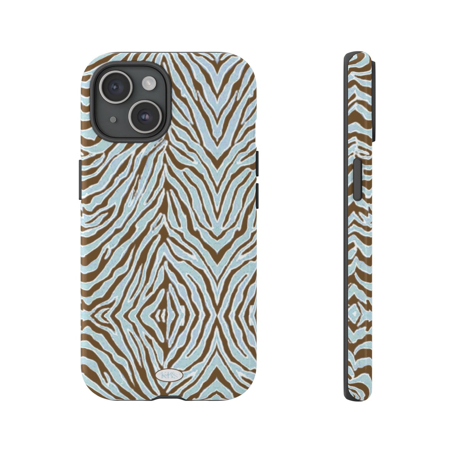 Zebra Bleu Tough Case for iPhone