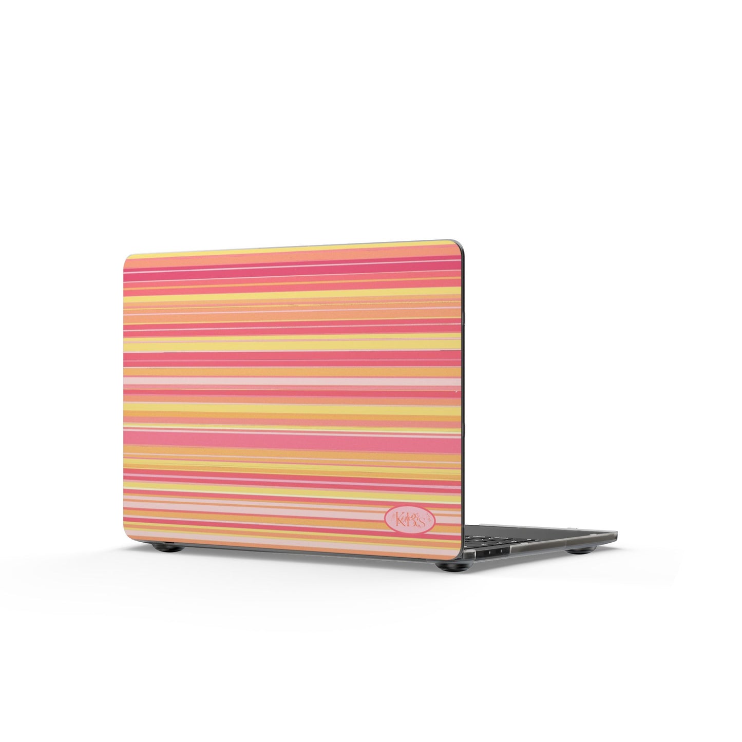 Pink Lemonade Stripe MacBook Case