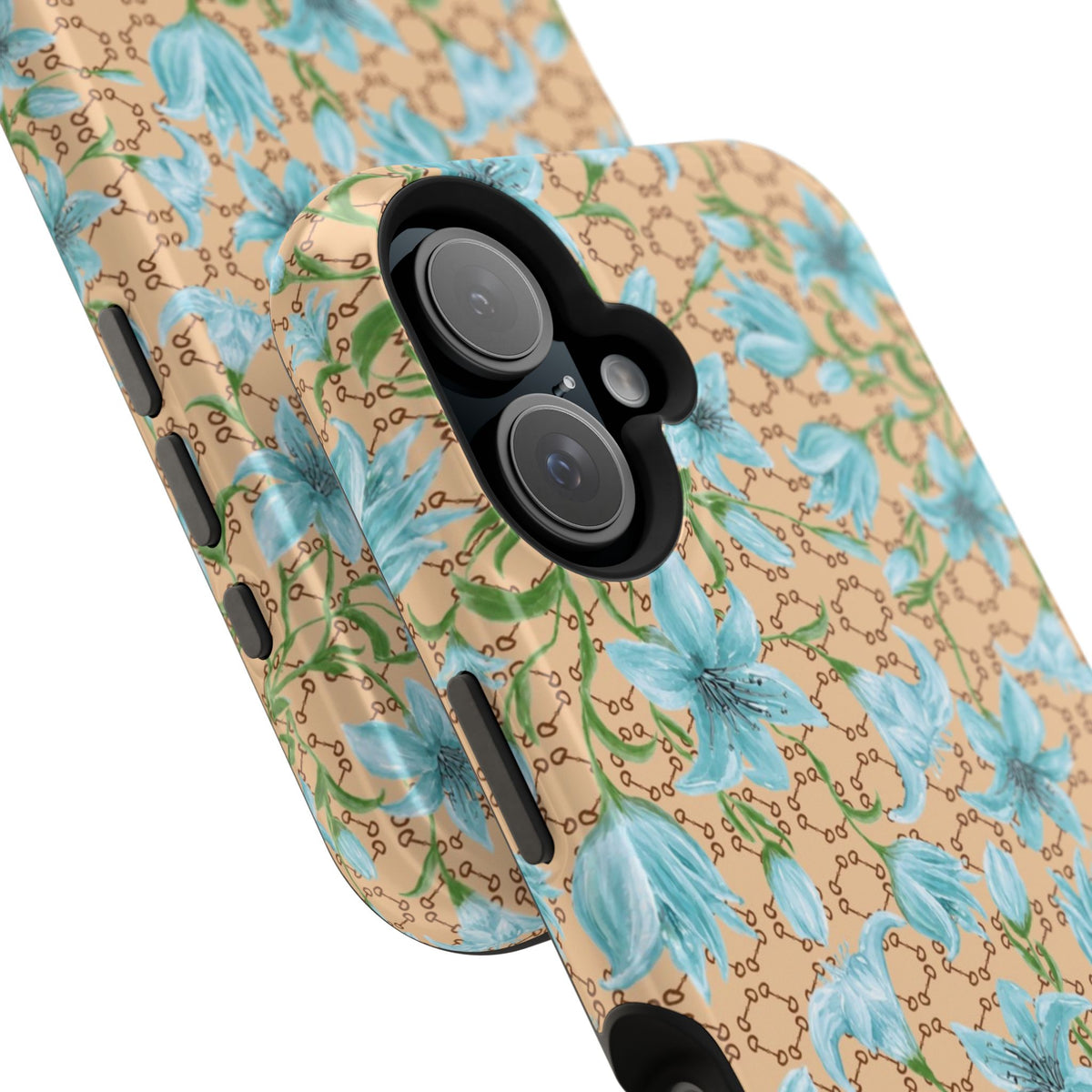 Horsebit Fleur Mag Safe Case for iPhone