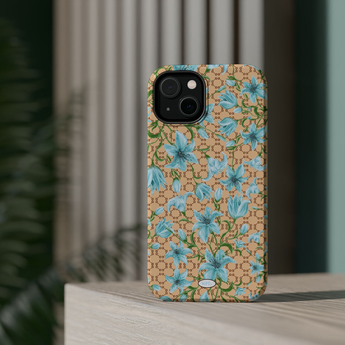 Horsebit Fleur Mag Safe Case for iPhone