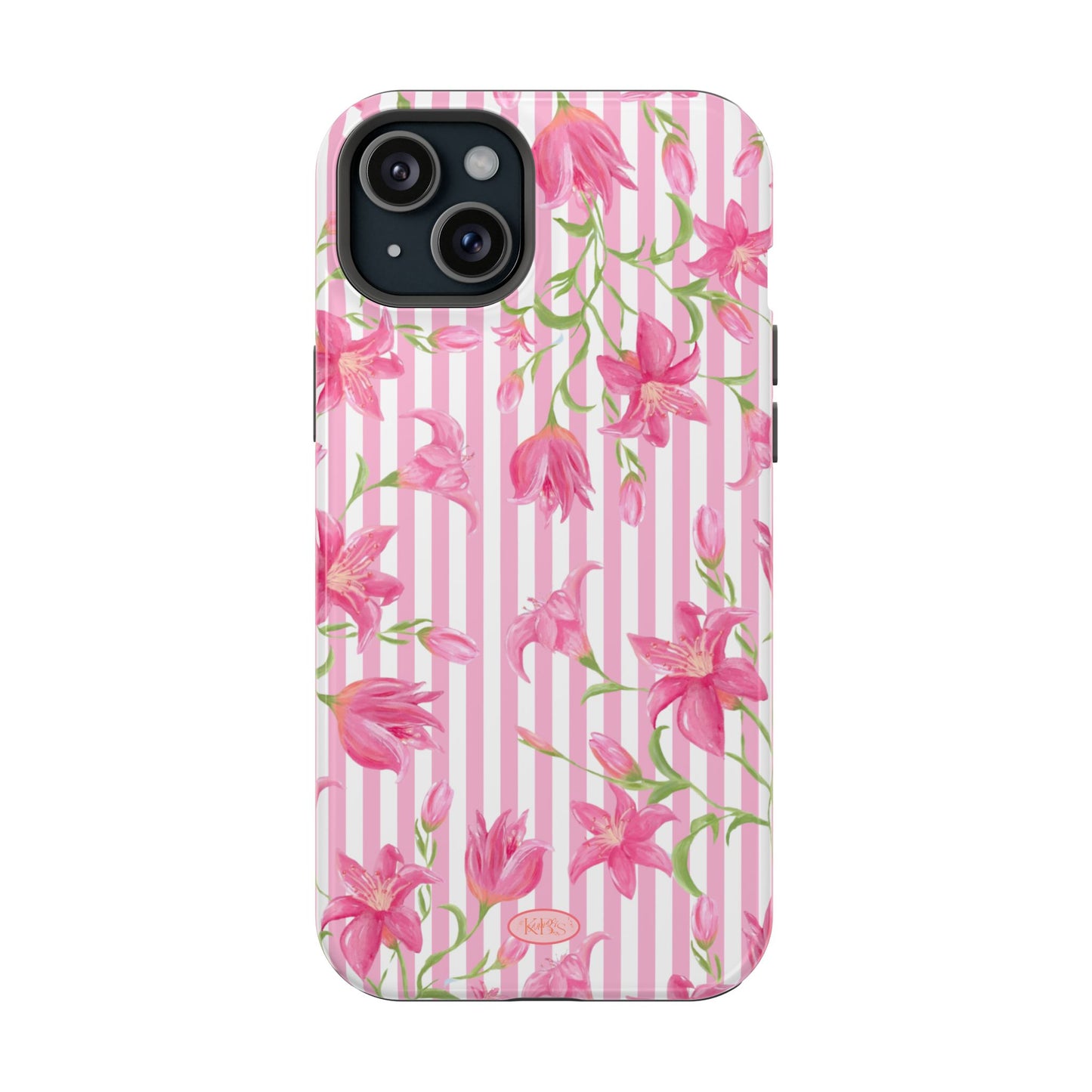 Azalea Stripe Mag Safe Case for iPhone - Pink