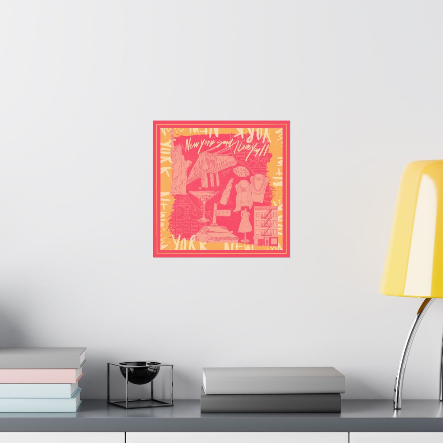 NY Said I Love You Scarf Photo Print