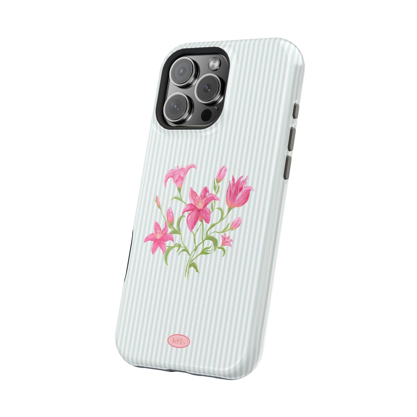 Lily Bloom Mag Safe Case for iPhone - Blue