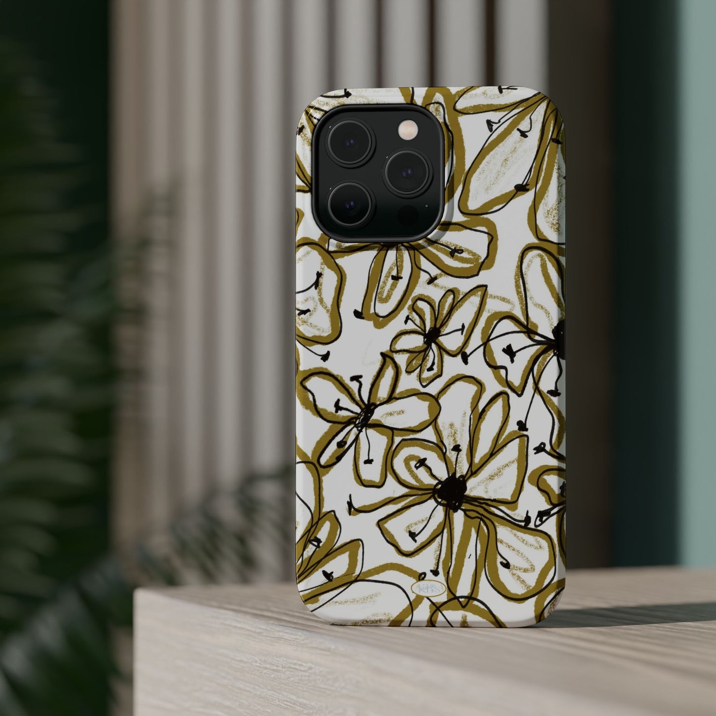 Floral Sketch Mag Safe Case for iPhone