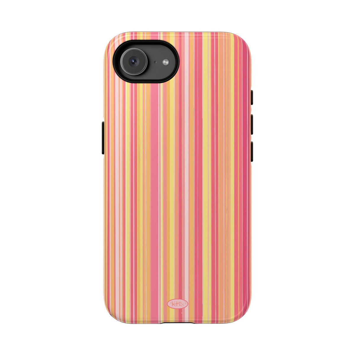 Pink Lemonade Stripe Tough Case for iPhone