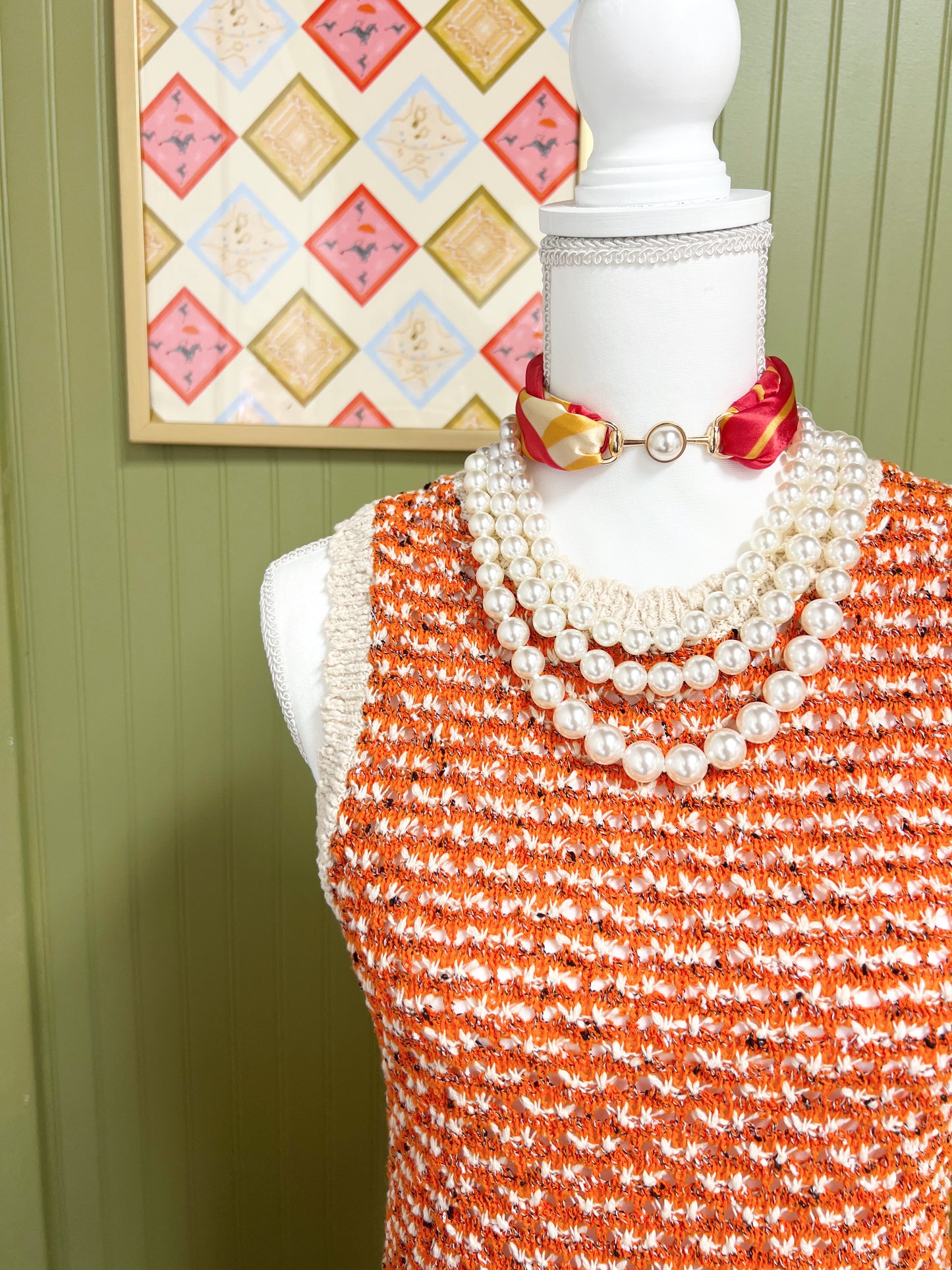 Pearl Horse Bit Chain