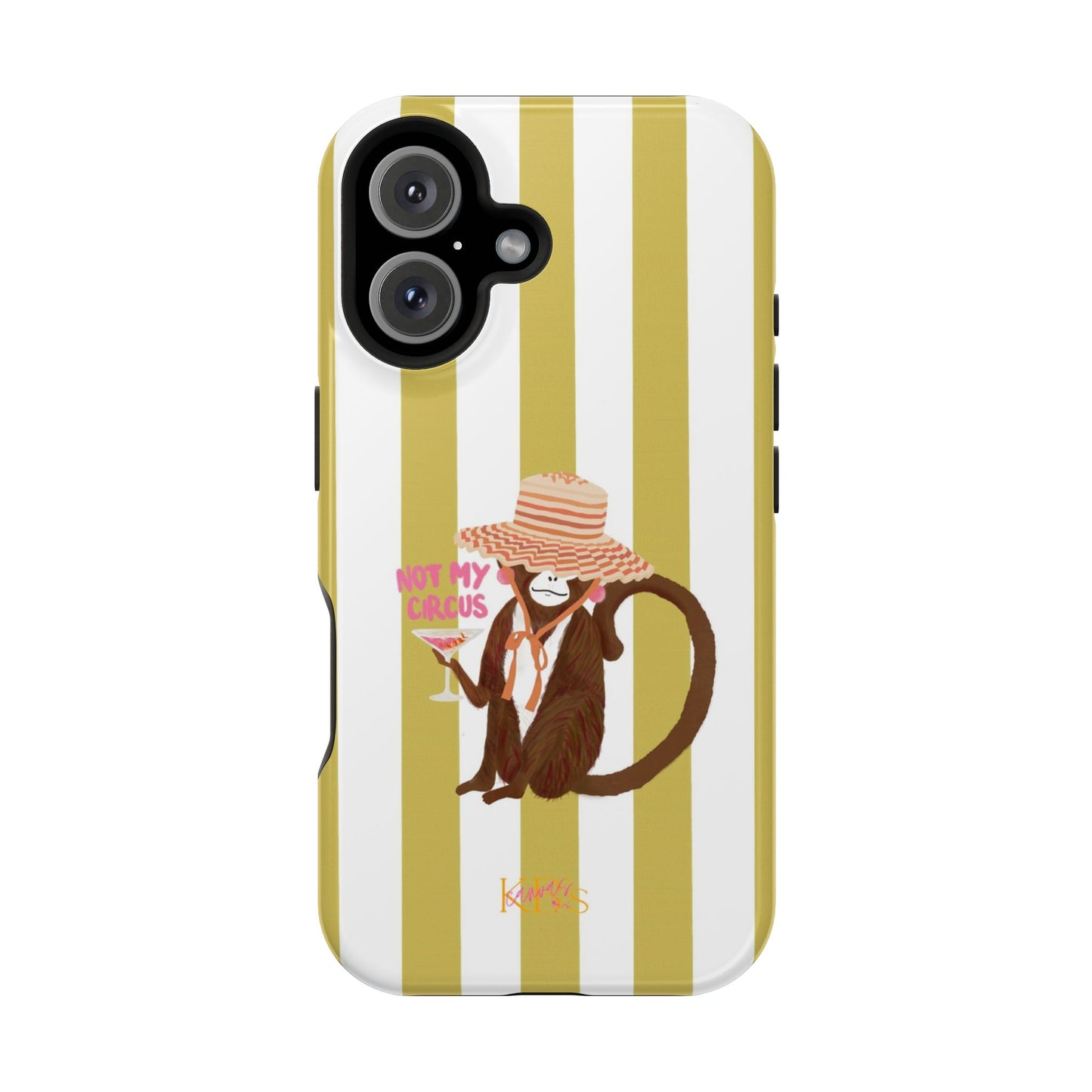Not My Circus Mag Safe Case - Green Stripe