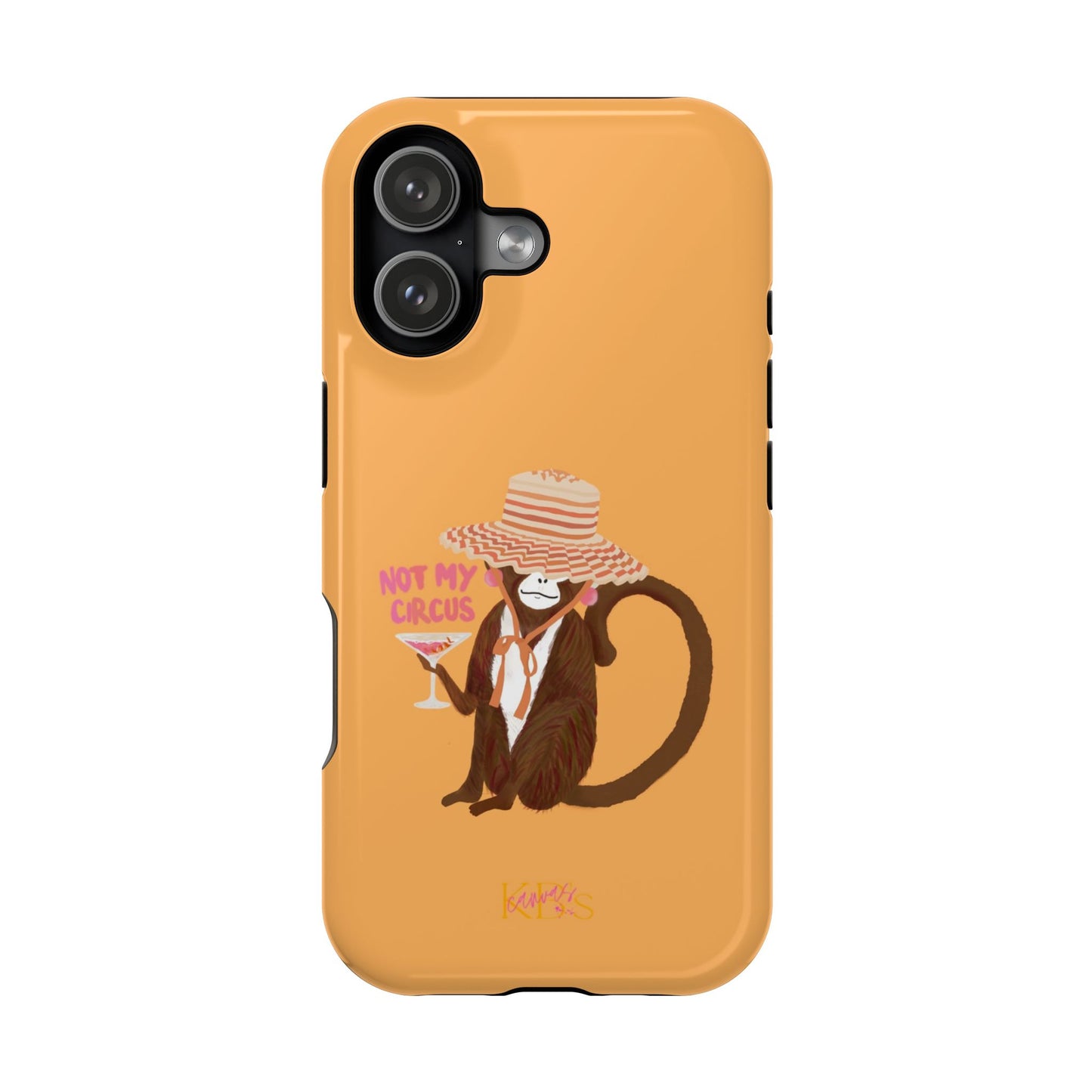 Not My Circus Mag Safe Case - Orange