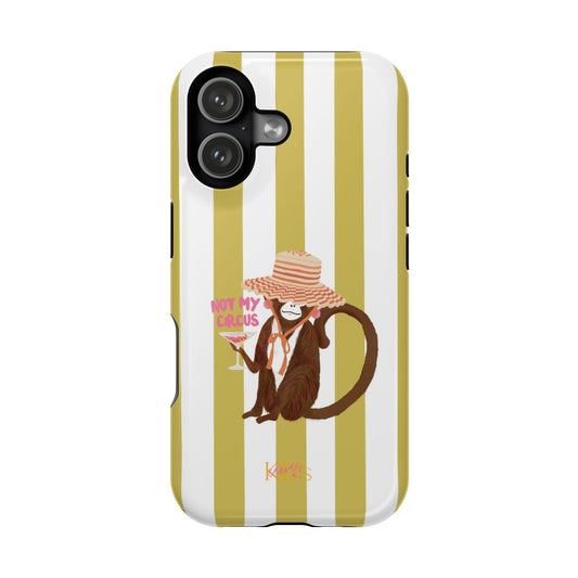 Not My Circus Mag Safe Case - Green Stripe