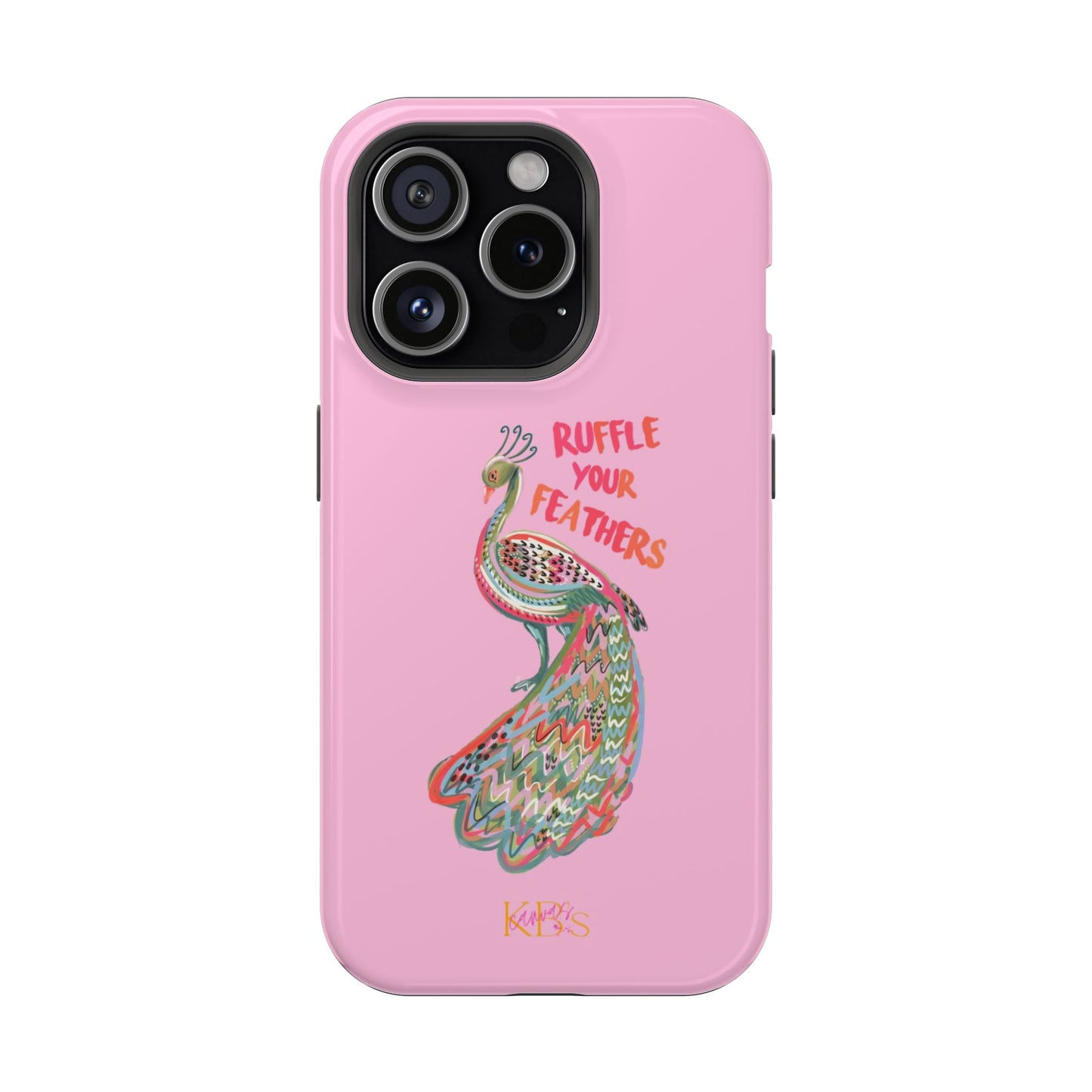 Ruffle Your Feathers Mag Safe Case - Pink