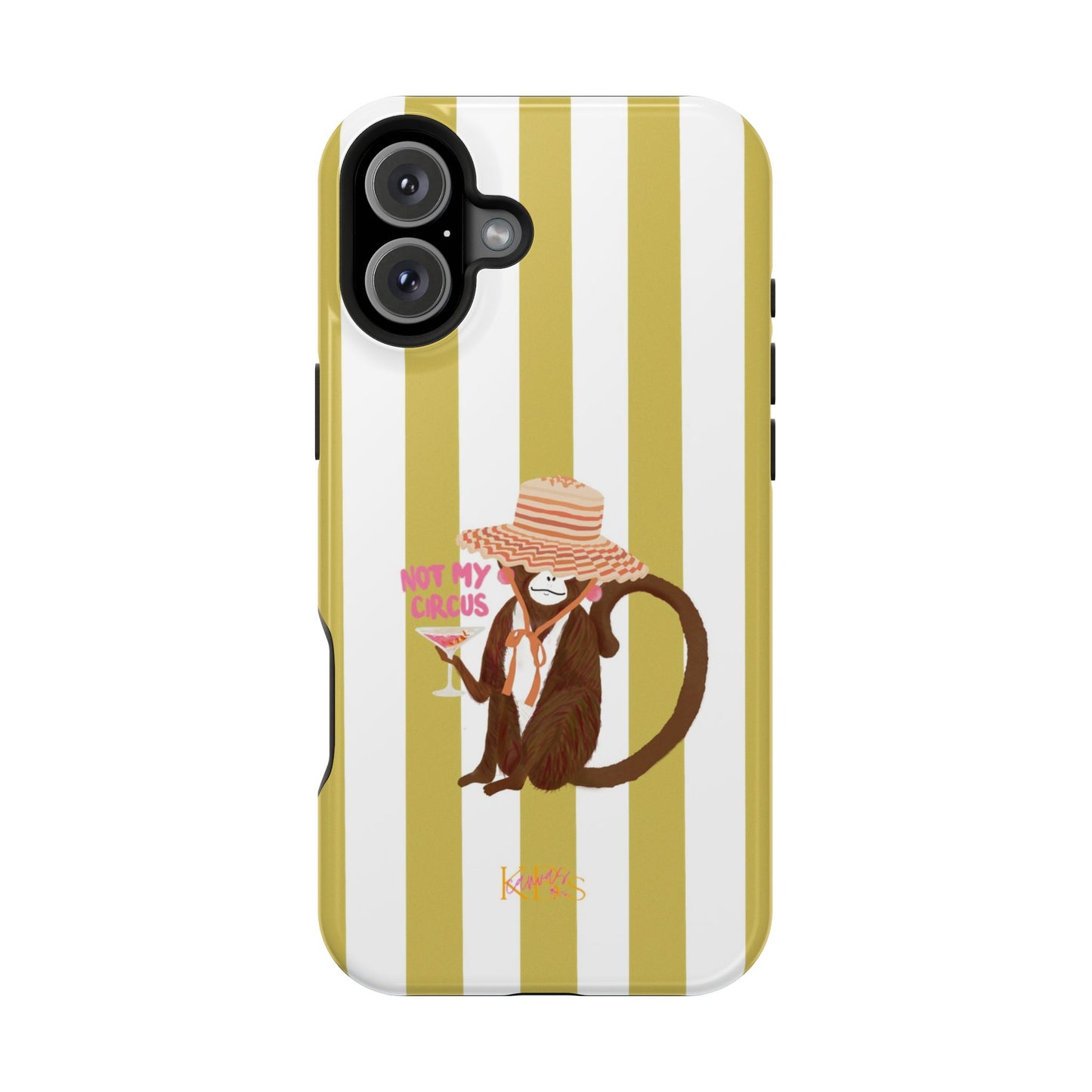 Not My Circus Mag Safe Case - Green Stripe
