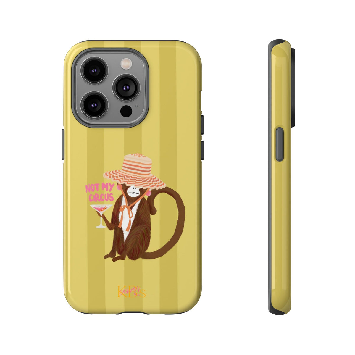 Not My Circus Tough Case - Green Stripe