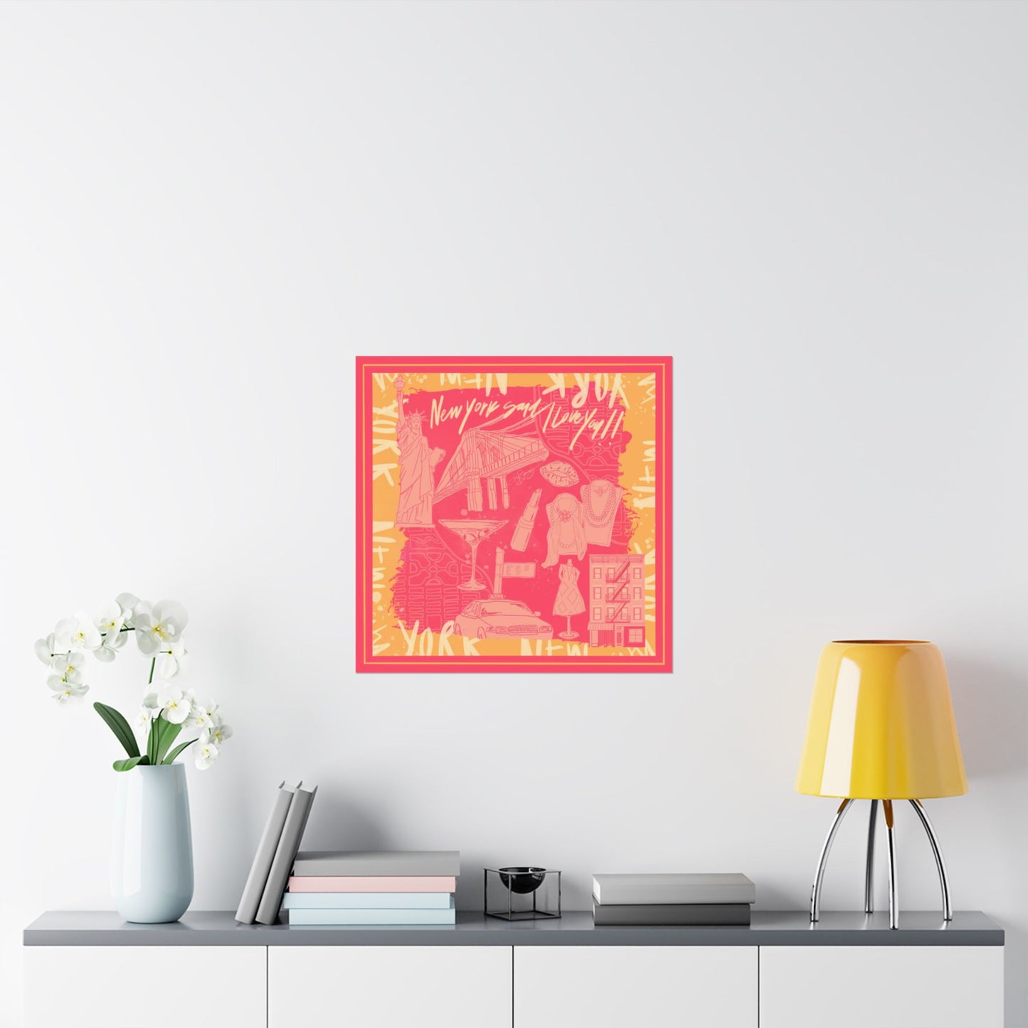 NY Said I Love You Scarf Photo Print