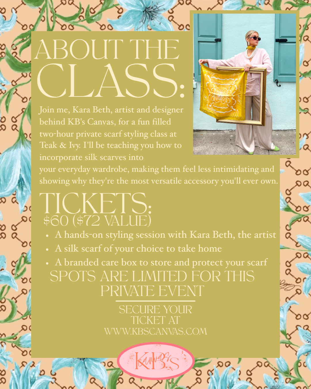 SCARF STYLING CLASS - TEAK & IVY