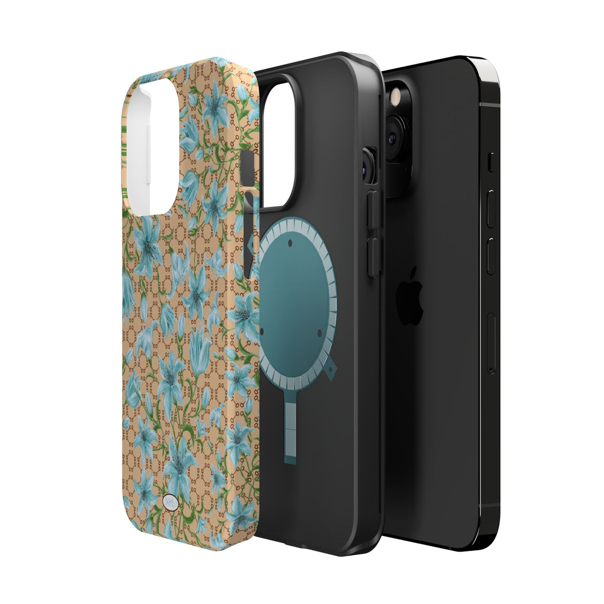 Horsebit Fleur Mag Safe Case for iPhone