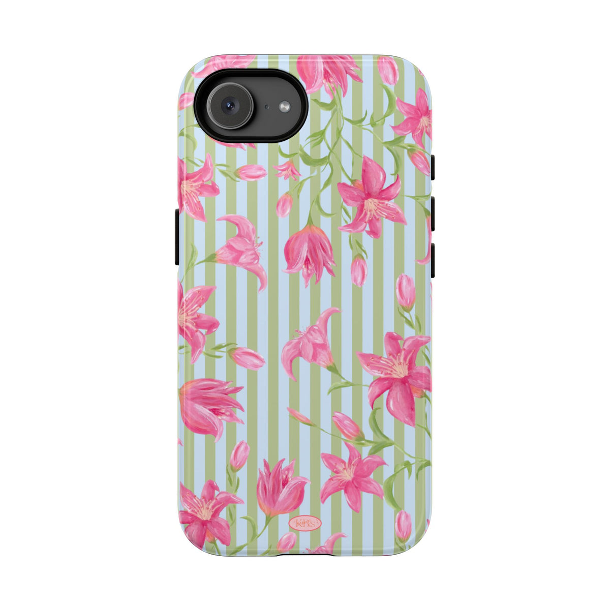 Azalea Stripe Tough Case for iPhone - Blue & Green
