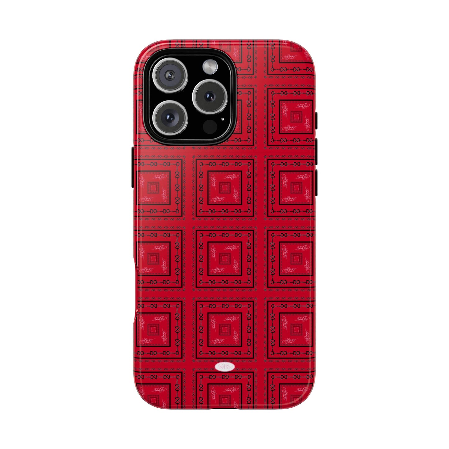 Red & Black Horsebit Tough Case