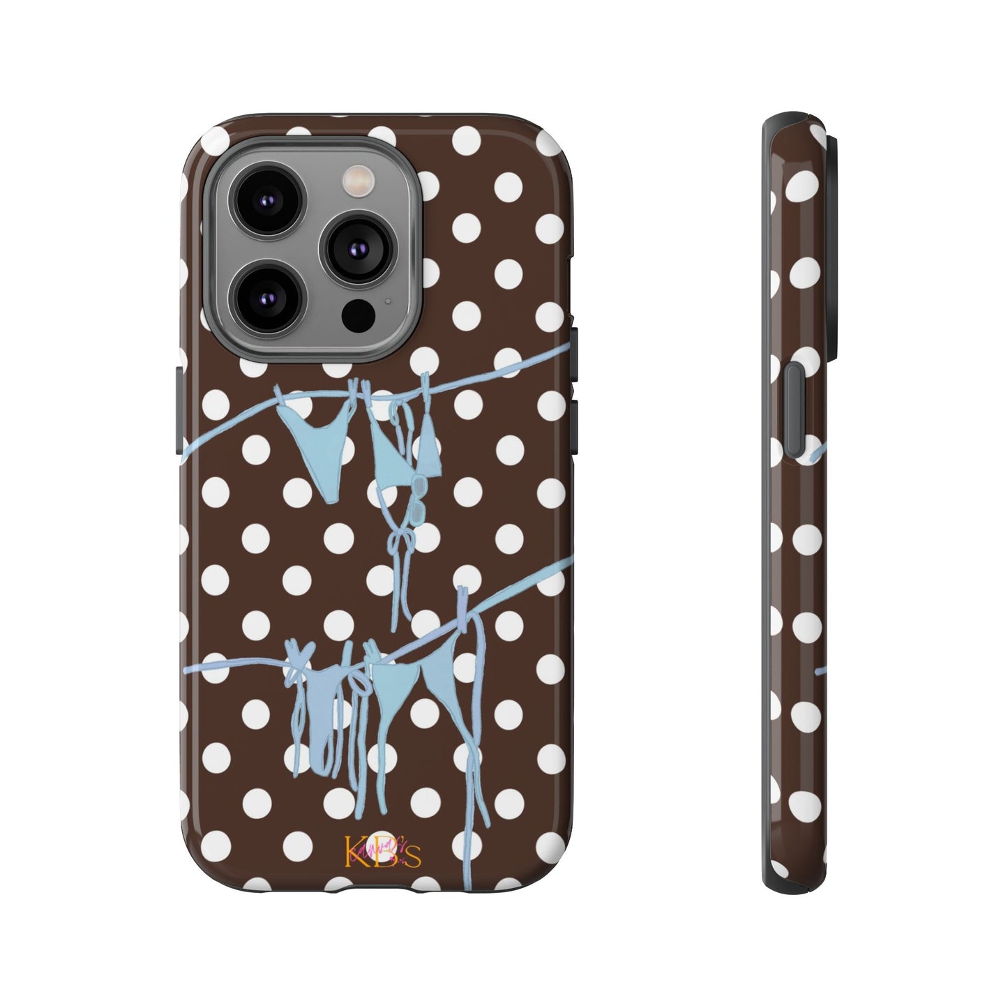 Brown Polka Dot Bikini Tough Case