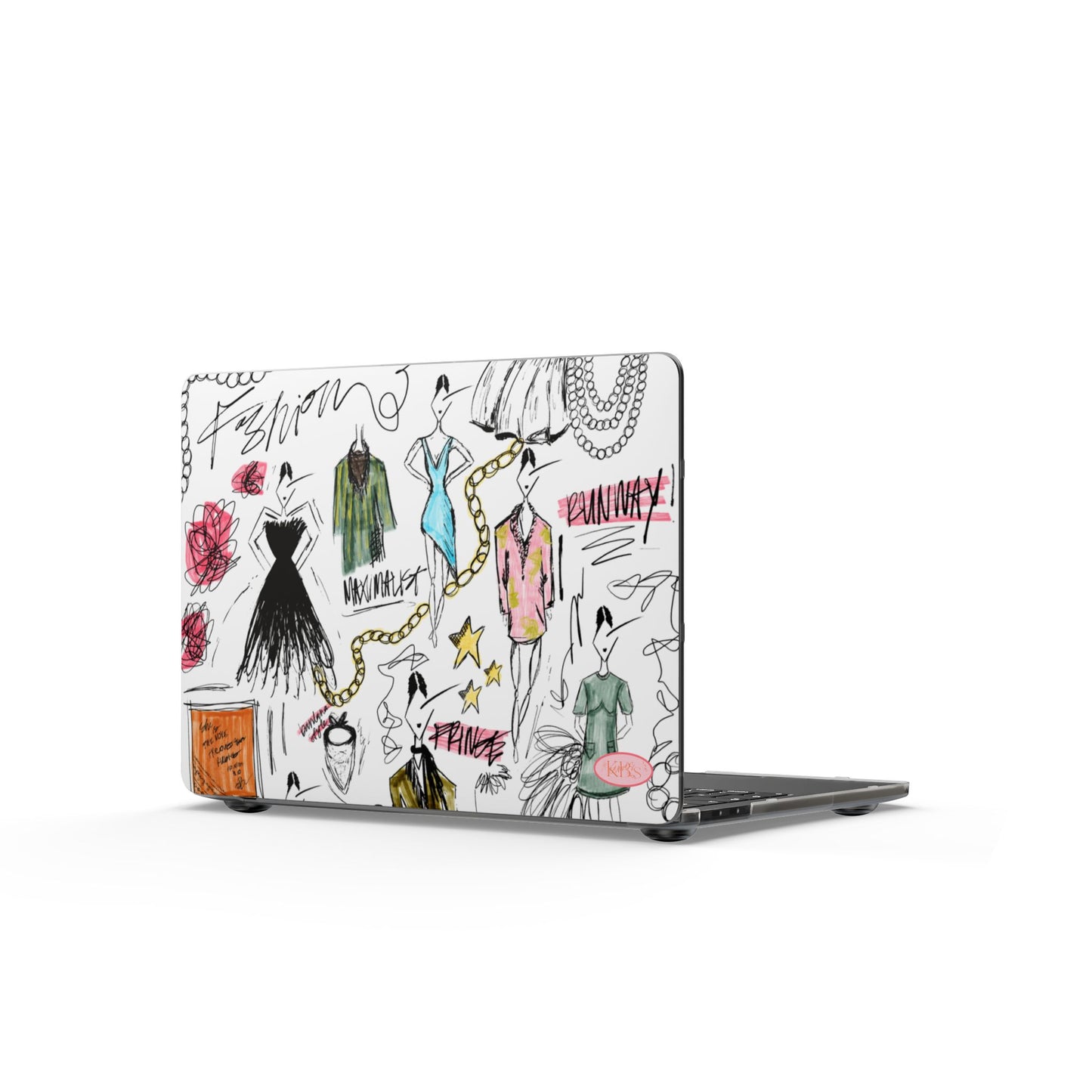 Fashion Sketch MacBook Case - Multi Color